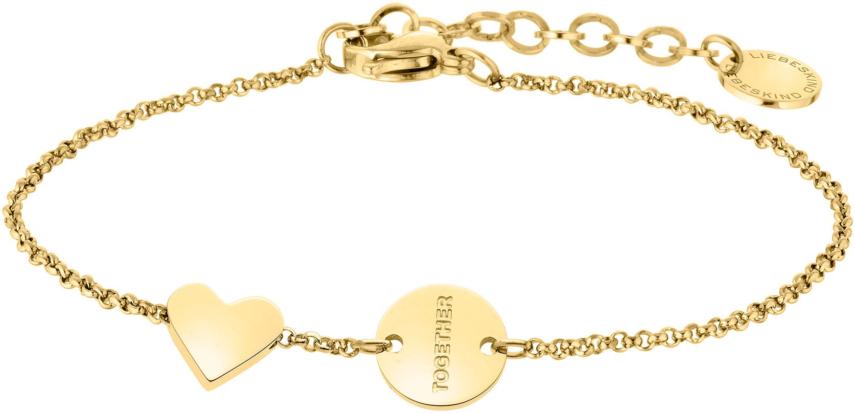 Liebeskind Berlin Armband »Schmuck Geschenk Edelstahl Armkette Herz, LJ-0521-B-20, LJ-0522-B-20«