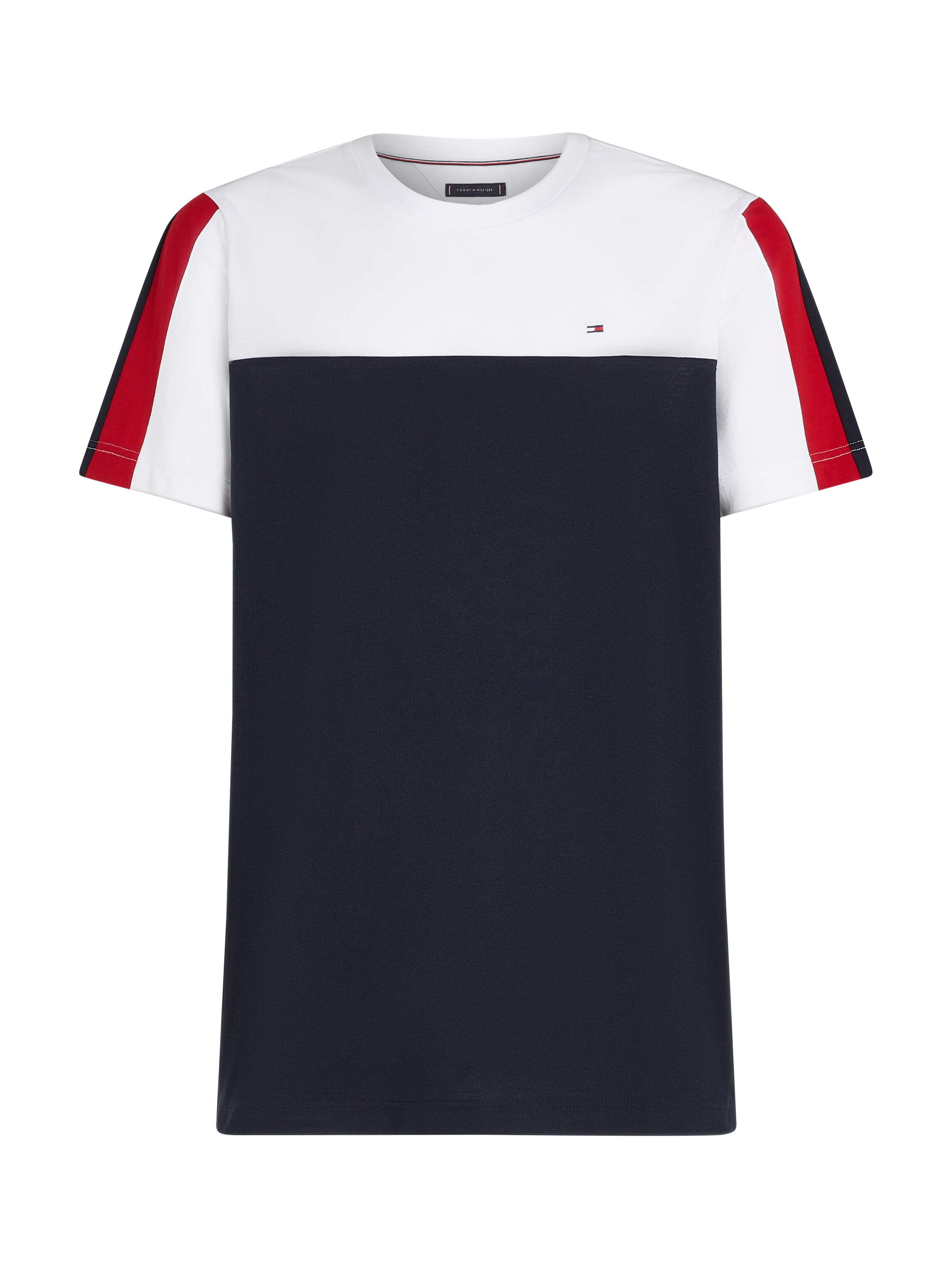 Tommy Hilfiger T-Shirt »GLOBAL STRIPE COLOURBLOCK TEE«, im modischen Colorblocking