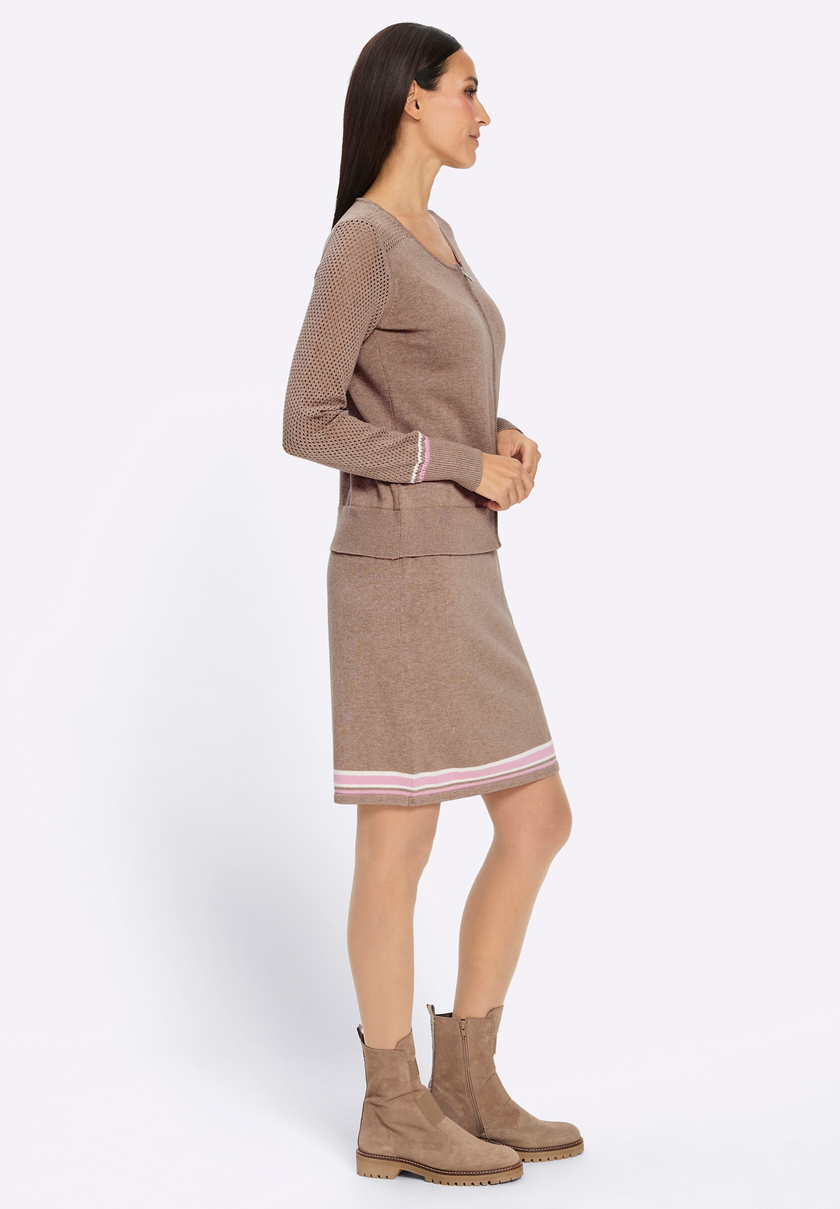 heine Strickkleid »Strickkleid Strickkleid mit Seide« Ohne Taschen