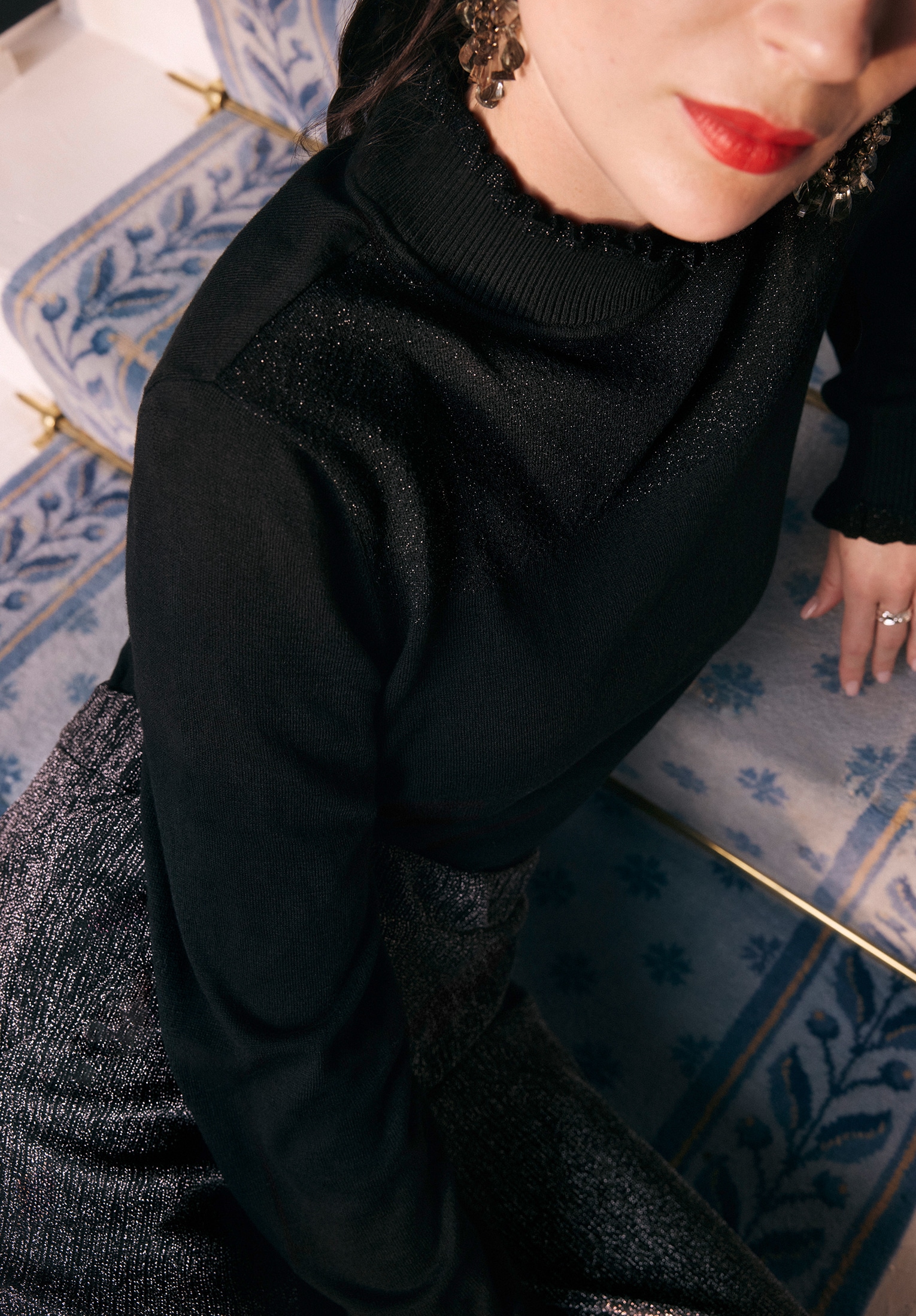 Betty&Co Strickpullover »Strickpullover mit Lurexfaden«