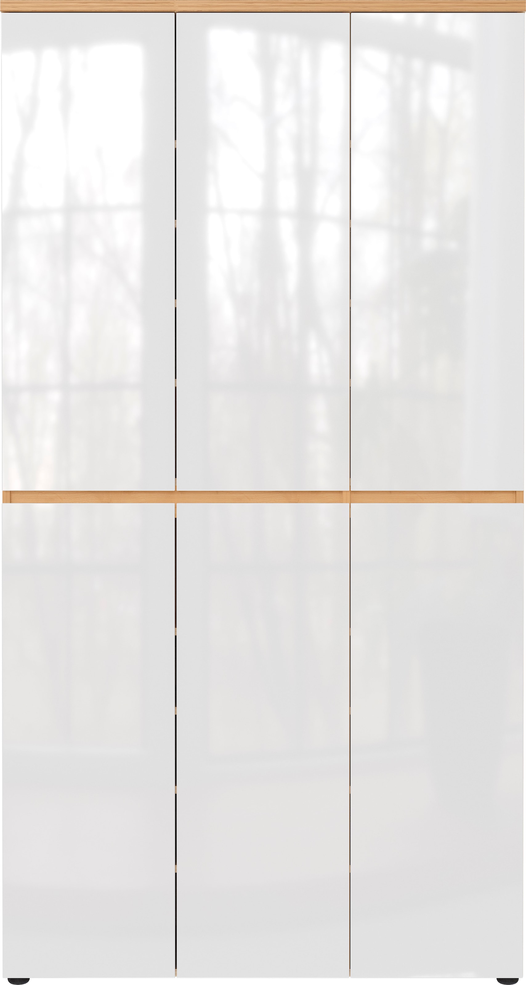 GERMANIA Mehrzweckschrank, mit Einlegeböden Gestaltung, in Fronten Hochglanz individuellen auf bestellen zur Raten