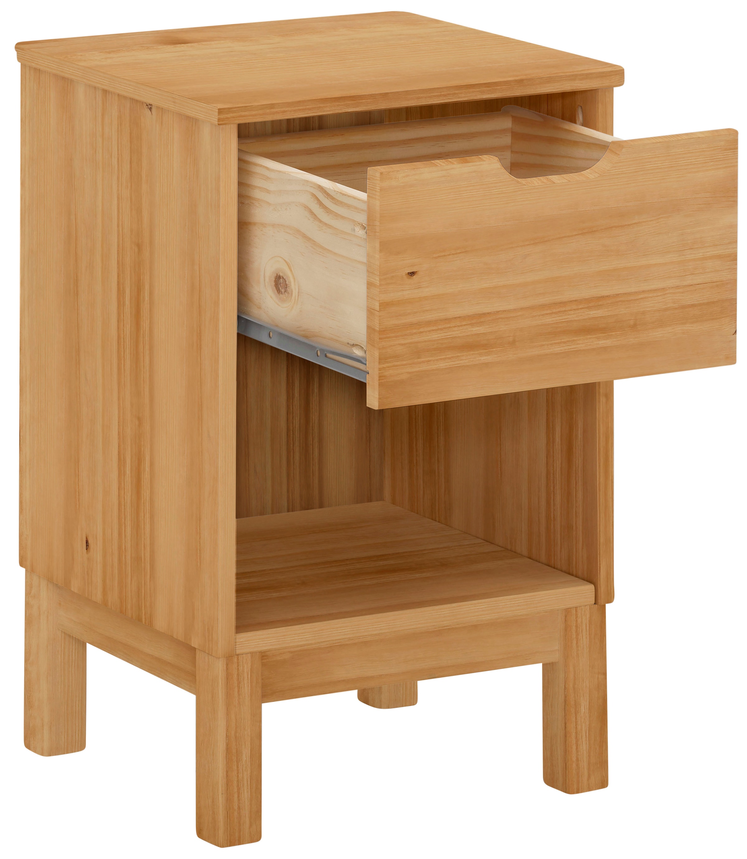 Home affaire Nachtkonsole »Post«, massives Kiefernholz, Stauraummöglichkeit durch Schublade, Breite 38cm