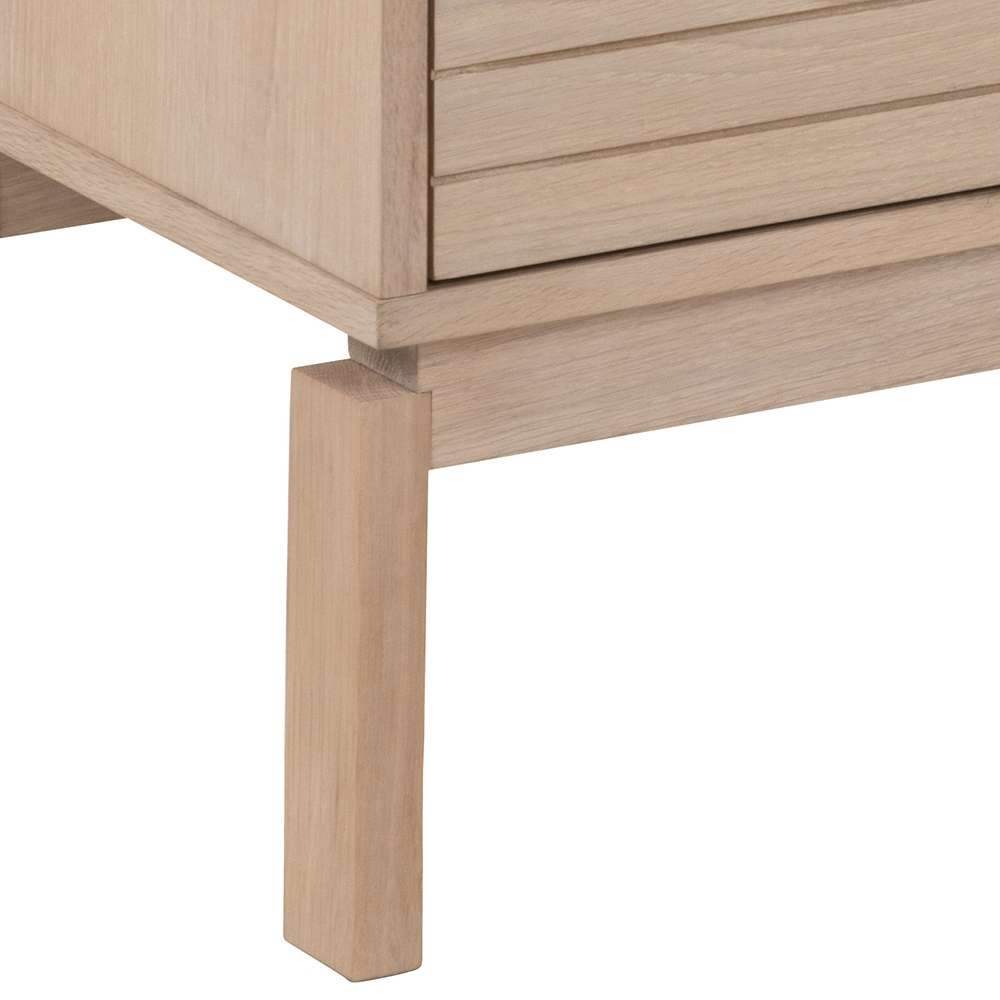 ACTONA GROUP TV-Schrank »Linley TV-Tisch, Lowboard, Fernsehtisch,«, Eichenfurnier, 2 Türen, 2 Einlegeböden, Lamellenfront, B: 160cm