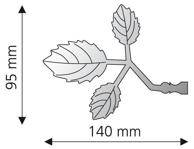 Liedeco Gardinenstangen-Endstück »Bacchus«, (Set, 2 St.), für  Gardinenstangen Ø 16 mm