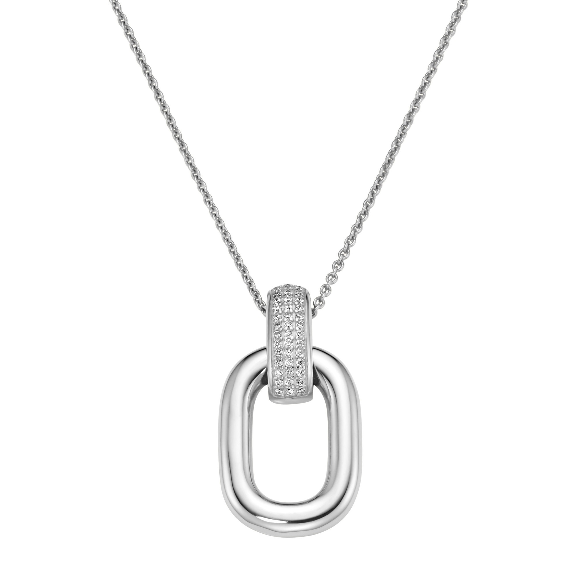 GIORGIO MARTELLO MILANO Kette mit Anhänger »Kette Anhänger mit weißen Zirkonia, Silber 925«