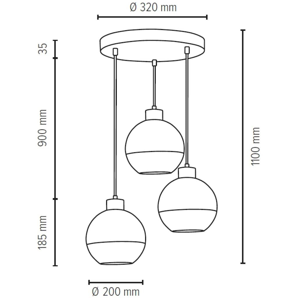 SPOT Light Pendelleuchte »FRESH«, 3 flammig-flammig