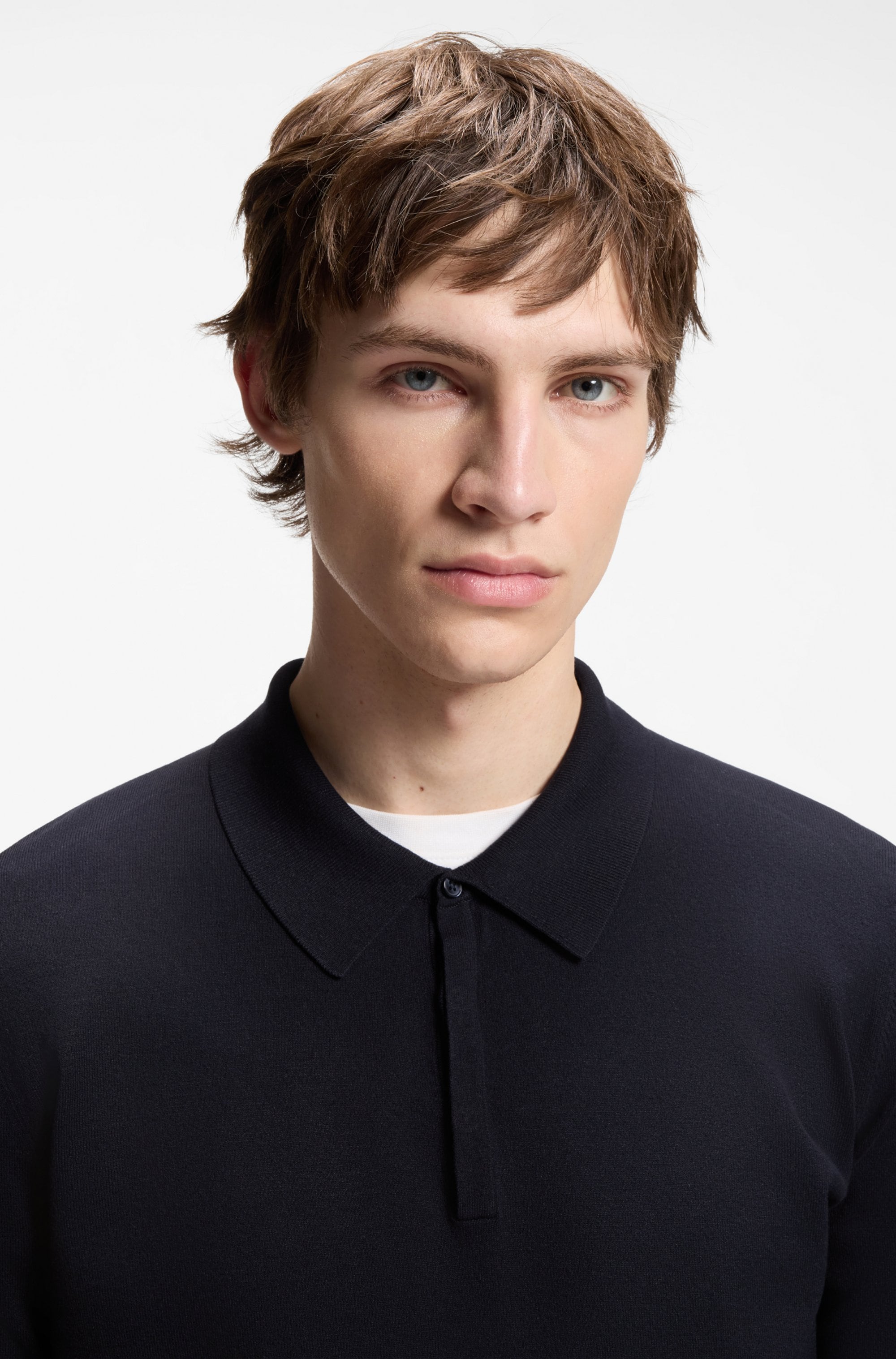 HUGO Polokragenpullover »San Pippo« Polokragen, Feinstrick, schmale Passform