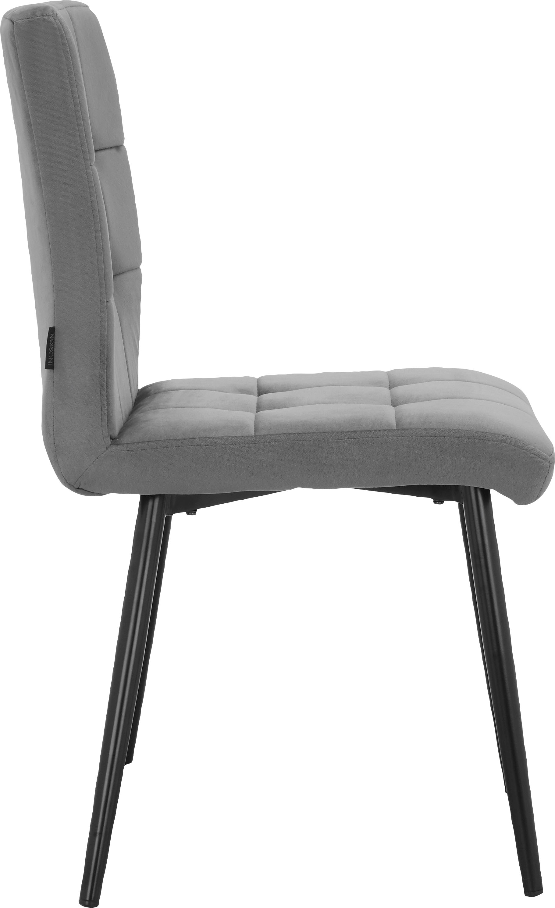 INOSIGN Esszimmerstuhl »Kerim«, 2 St., Veloursstoff, im 2er Set erhältlich, mit Sitz und Rücken gepolstert, Sitzhöhe 48 cm