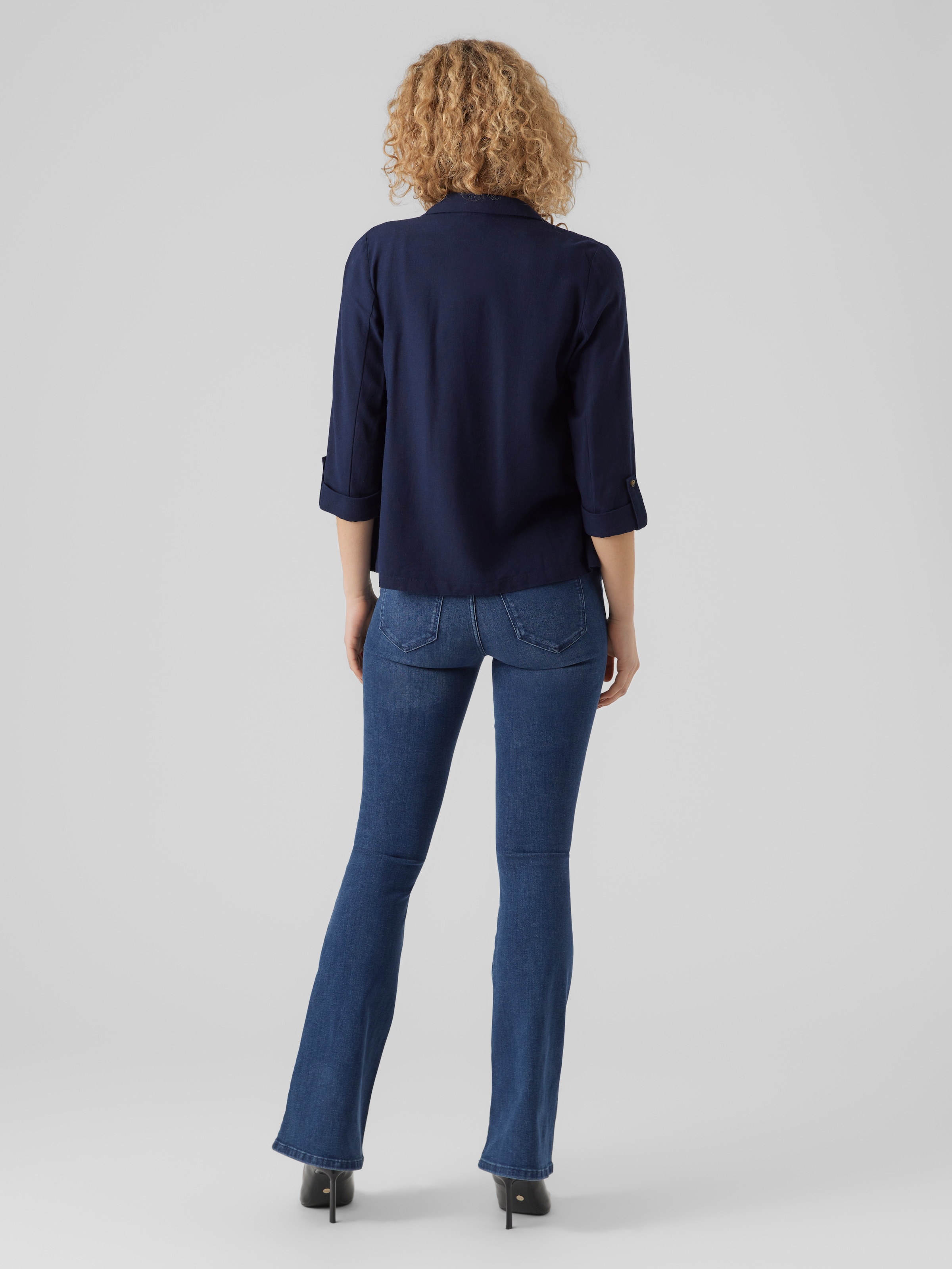 Vero Moda Kurzblazer »VMJESMILO 3/4 LOOSE BLAZER WVN NOOS« mit Leinen