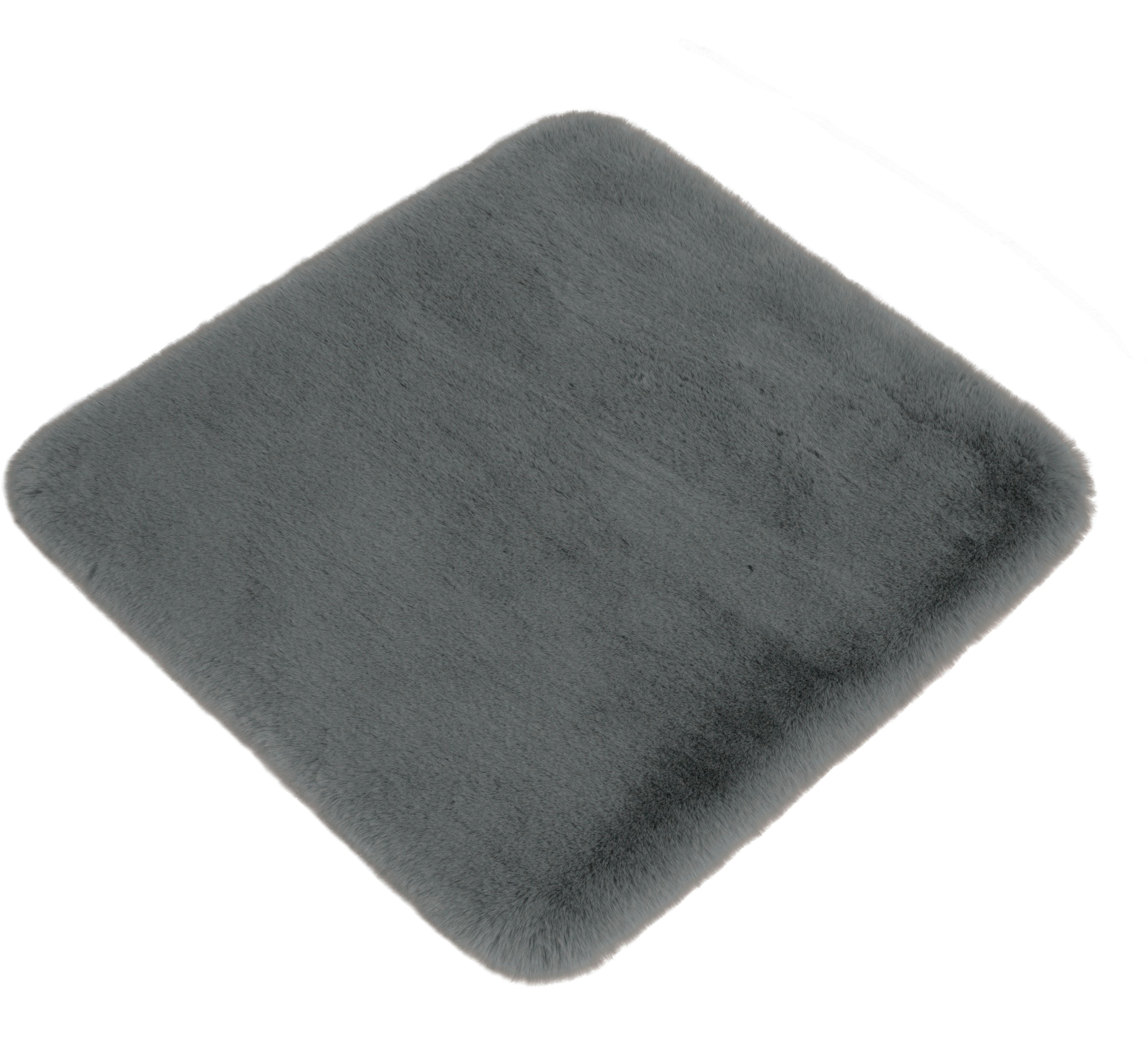my home Badematte »Rabbit Badematten, Badvorleger, Badezimmer Teppich«, rutschhemmend beschichtet, strapazierfähig-fußbodenheizungsgeeignet-schnell trocknend, Kaninchenfell-Haptik, Badteppich, rechteckig, rund & als 3-tlg. Set