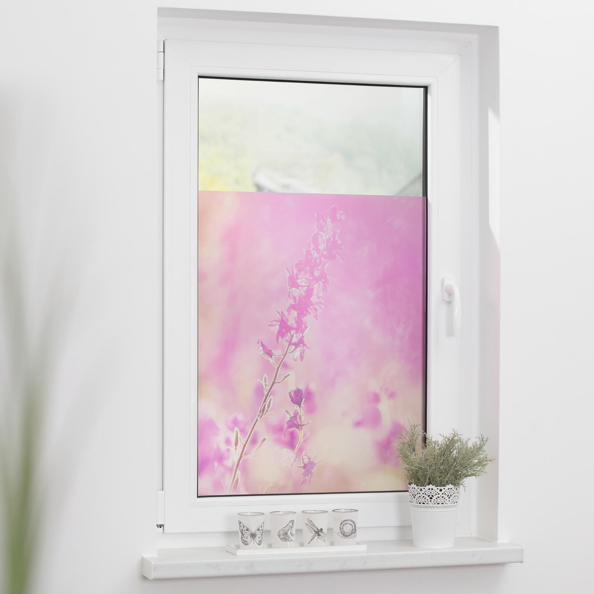 LICHTBLICK ORIGINAL Fensterfolie »Blumenwiese« 1 Stk. blickdicht strukturiert Klebepunkte
