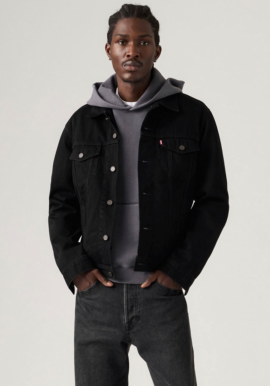 Levi's® Jeansjacke »VINTAGE FIT TRUCKER JKT« ohne Kapuze mit Knopfleiste