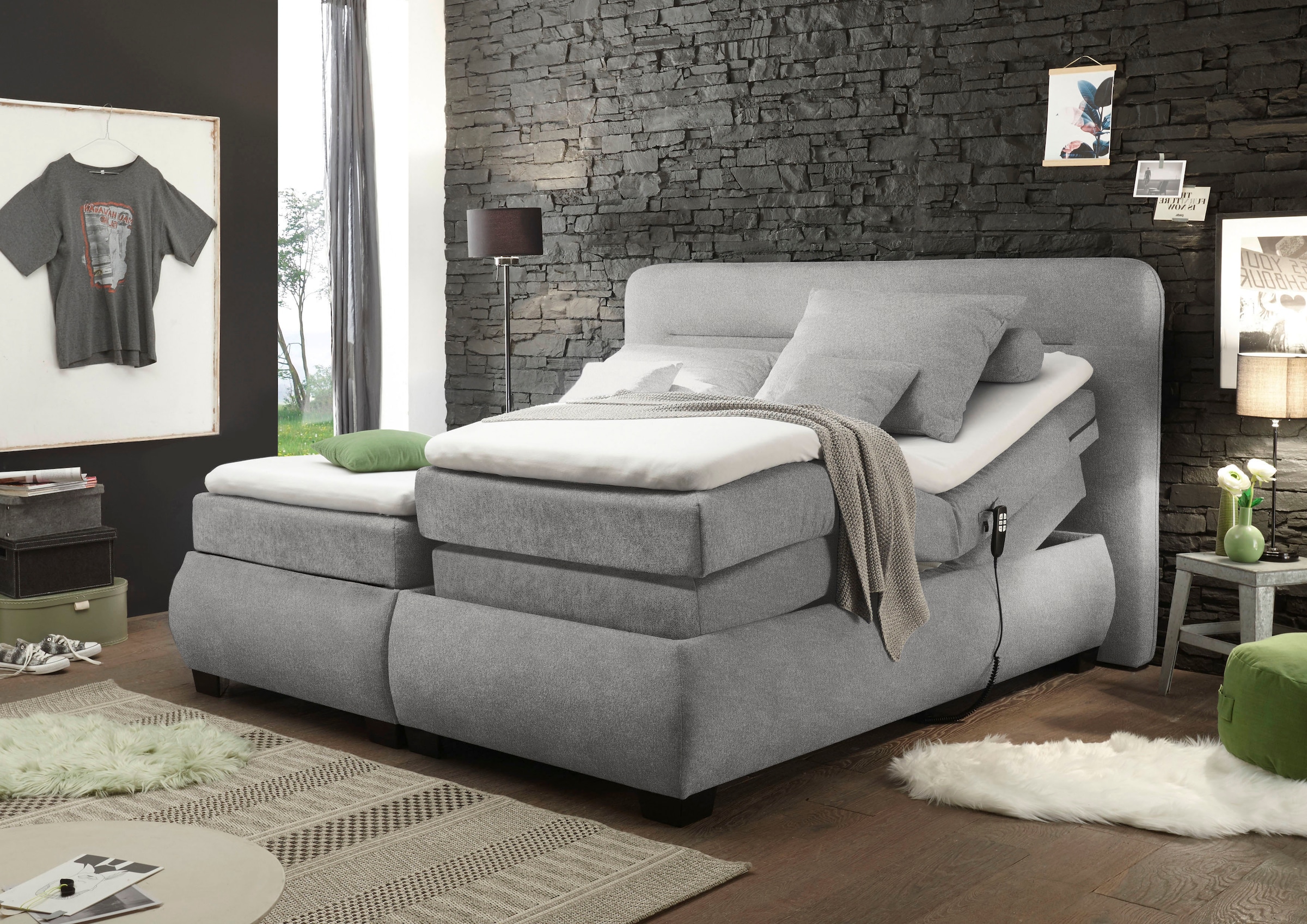 ED EXCITING DESIGN Boxspringbett »Evolution«, inkl. Motor und Topper