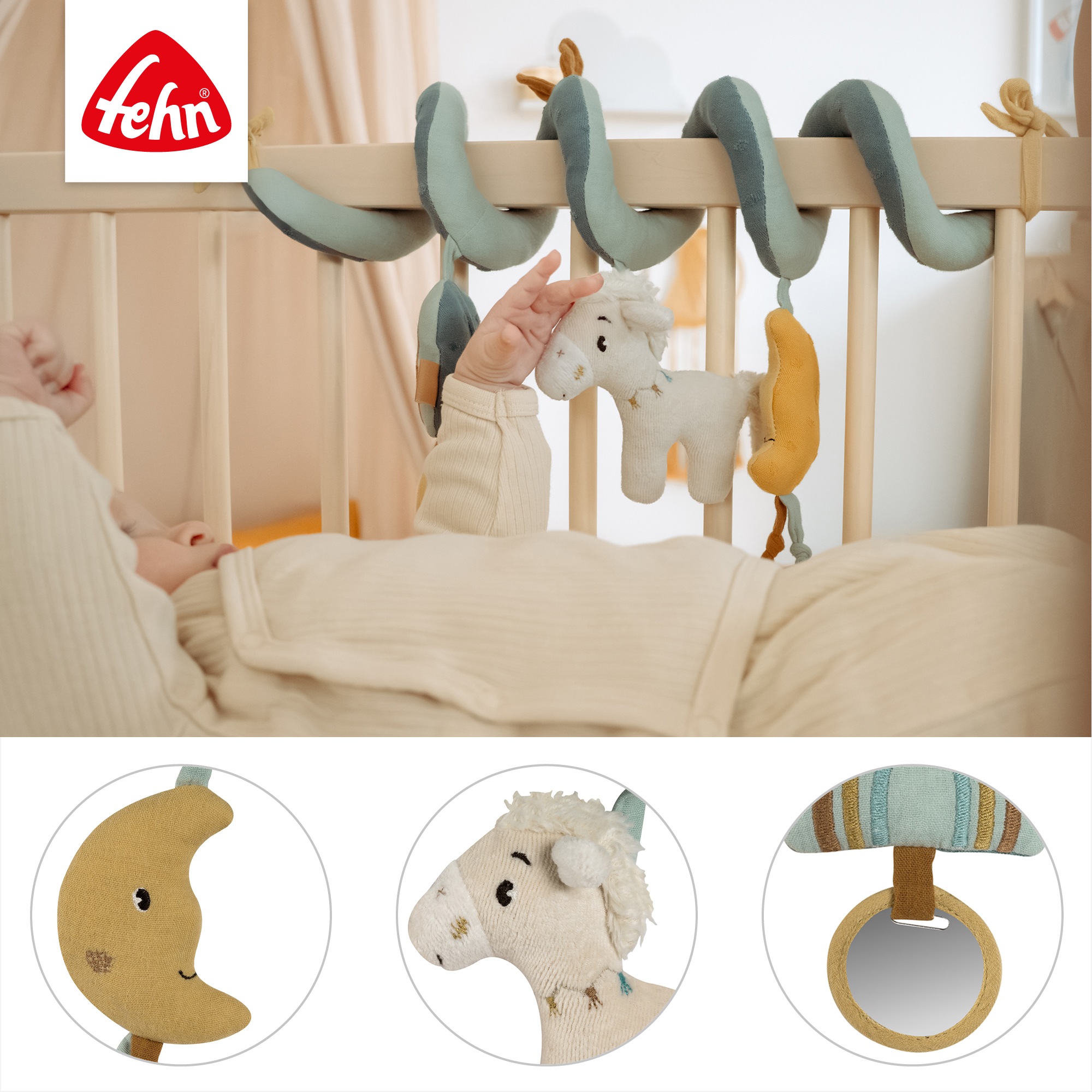 Fehn Greifspielzeug »Pferdinand, Activity-Spirale Pferd«