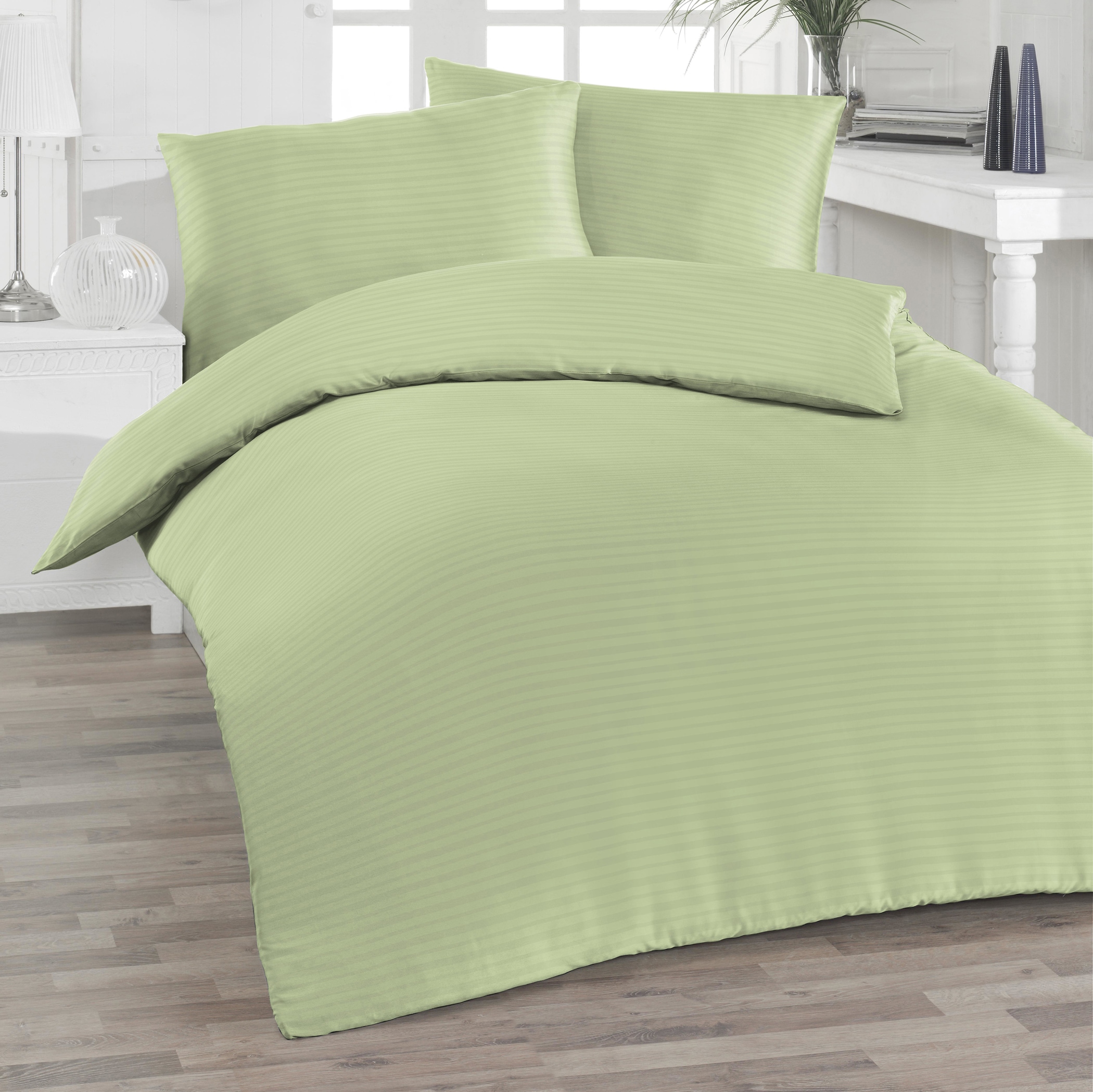 Florella Bettwäsche »Uni, Avance Soft-Seersucker, 100 % Baumwolle«