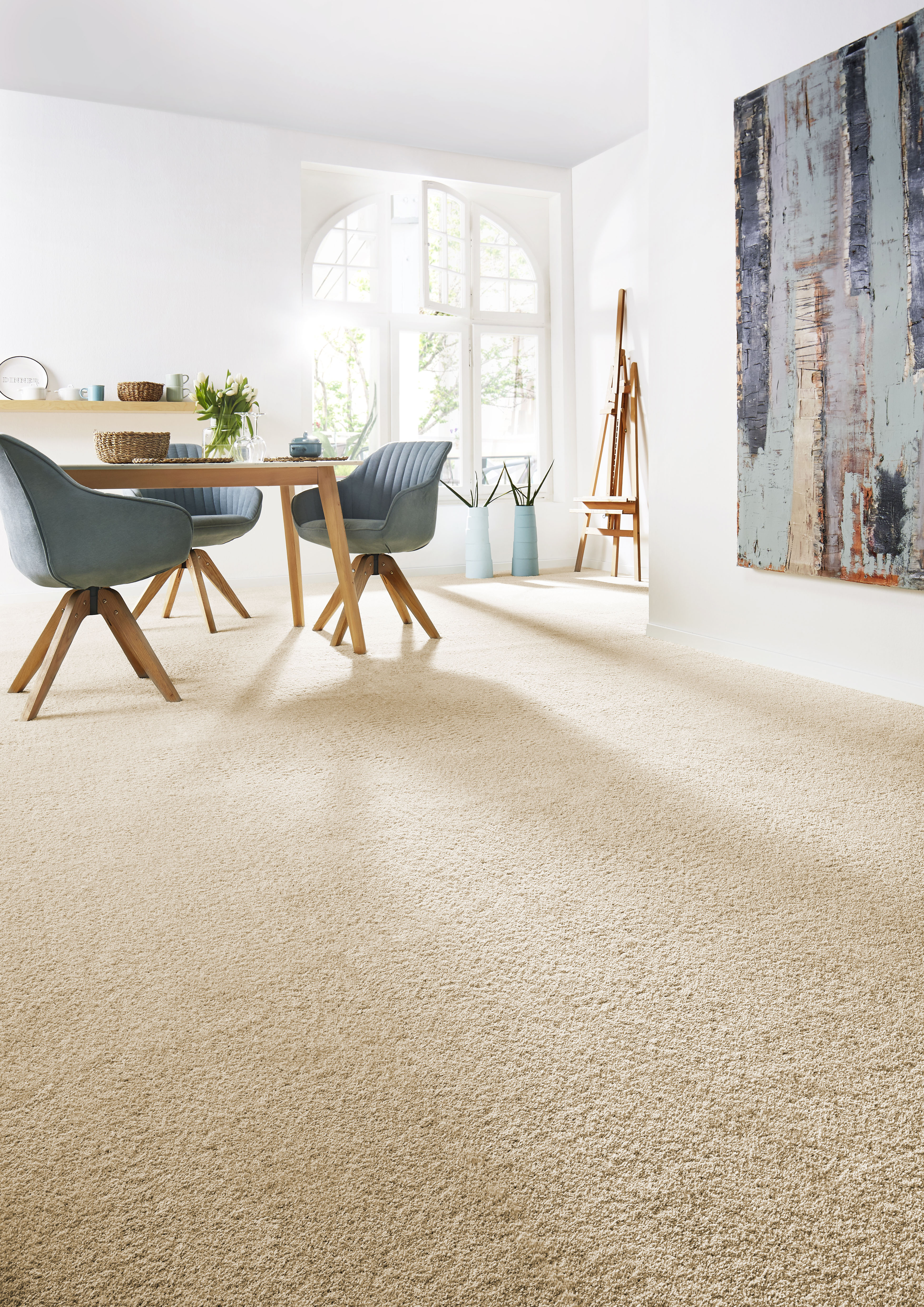 Teppichboden »Coupon Softness«, rechteckig, Uni Farben, Breite 400 cm, besonders...