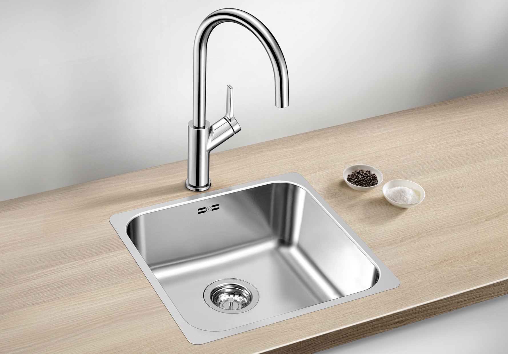Blanco Edelstahlspüle »SUPRA 400-IF R12« 1 Stk. tlg. zum wechselseitigen Einbau geeignet
