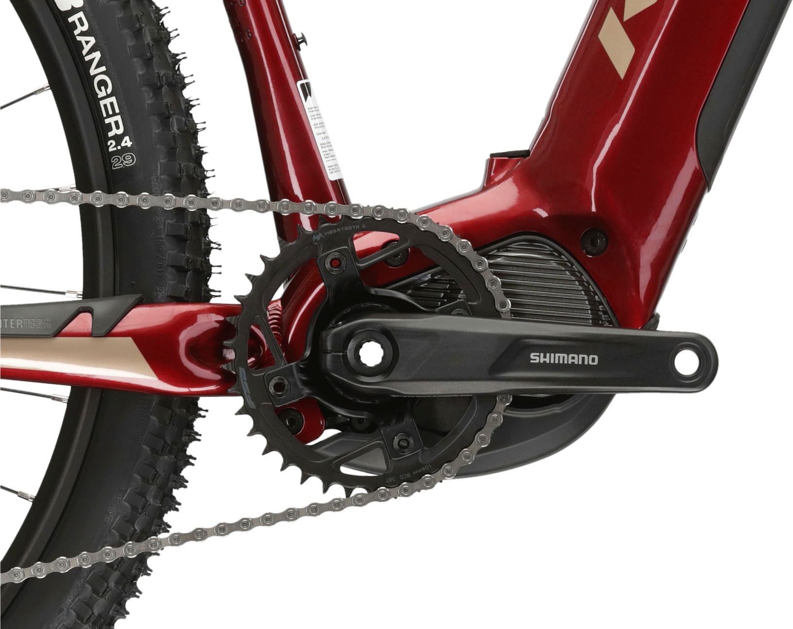 Kross E-Bike »E-MTB Level Boost 2.0 29 Zoll rot«, 11 Gang, Shimano, DEORE M5100, Mittelmotor 250 W, Pedelec, Elektrofahrrad für Damen und Herren