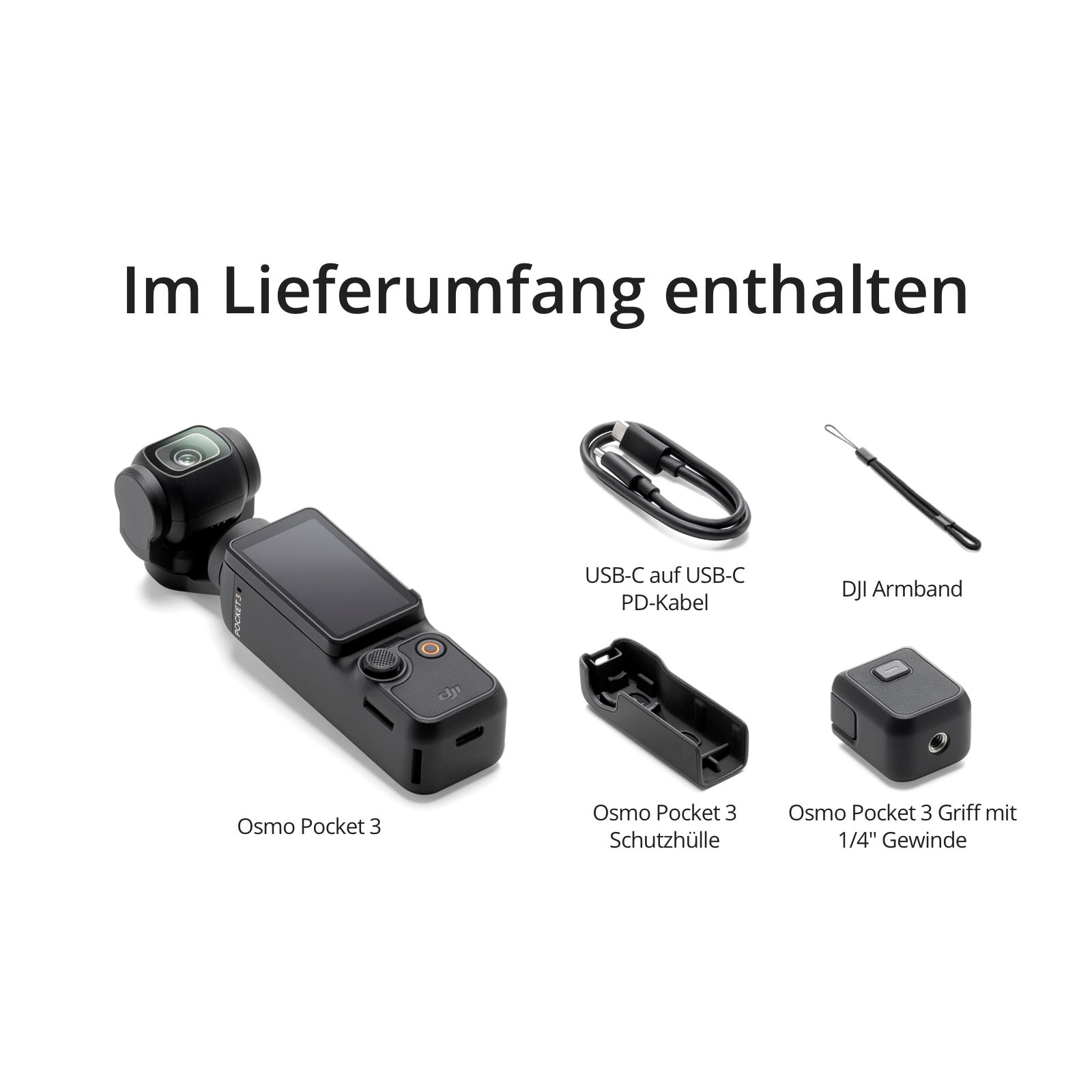 DJI Camcorder »Osmo Pocket 3« 4K Ultra HD Bluetooth