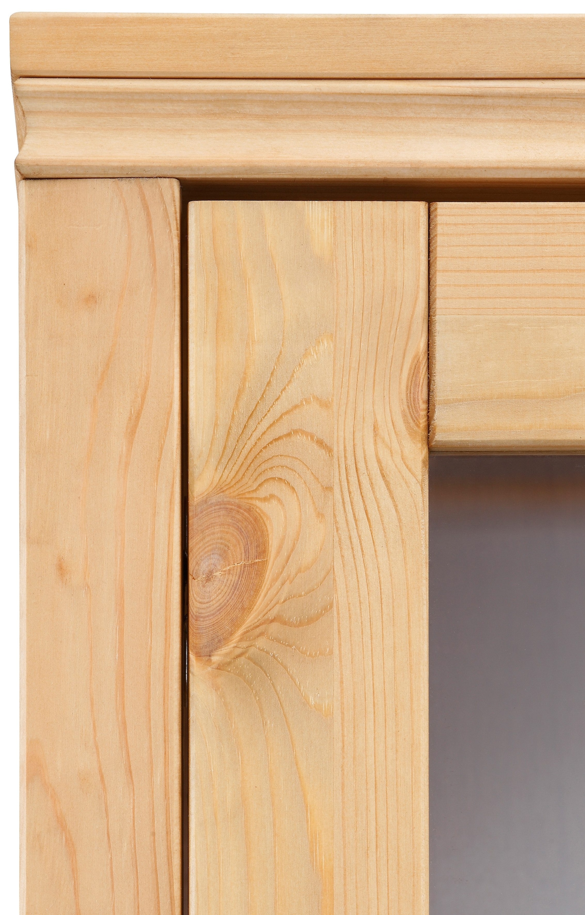Home affaire Highboard »Gotland«, Vitrine, Breite 101 cm, Türen mit Glaseinsätzen, aus massiver Kiefer