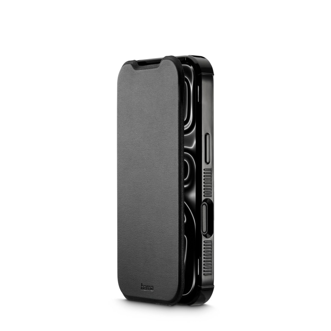 Hama Smartphone-Mappe »Handytasche für iPhone 17 Pro/18 Pro (stoßfest, für MagSafe)« Smartphones Sturzsicher, kratzfest, 4H, Wireless-Charging-kompatibel