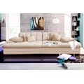 Mr. Couch Big-Sofa »Biarritz«, wahlweise mit Kaltschaum (140kg Belastung/Sitz) und RGB-LED-Beleuchtung