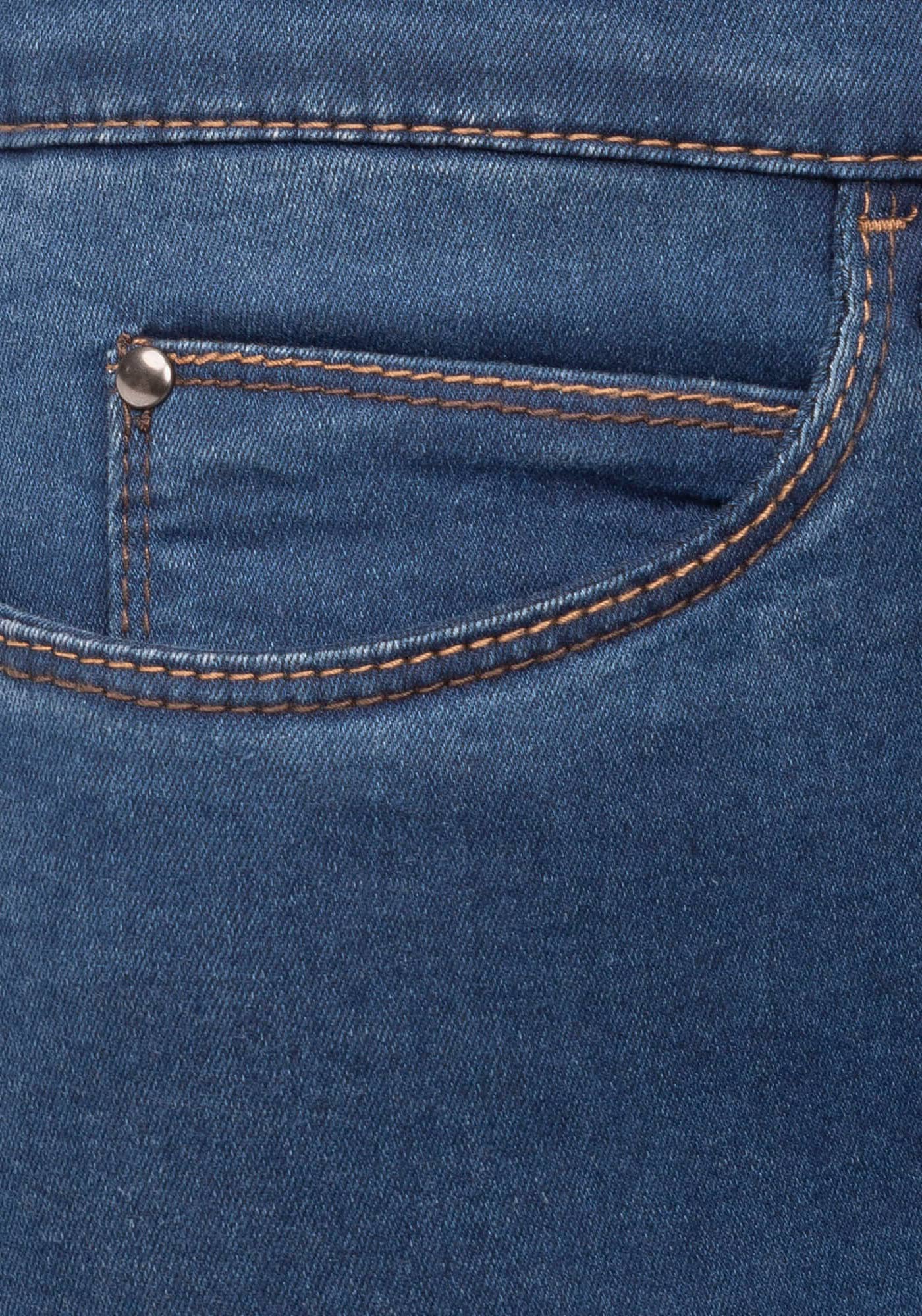 wonderjeans Slim-fit-Jeans, Klassischer gerader Schnitt