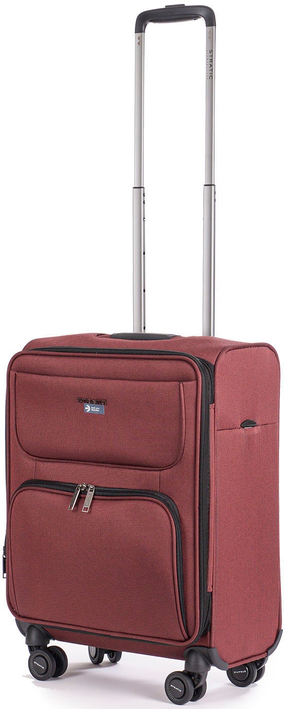 Stratic Weichgepäck-Trolley »Bendigo Light + S, redwine«, 4 Rollen, Handgepäck Reisekoffer Reisegepäck TSA-Zahlenschloss