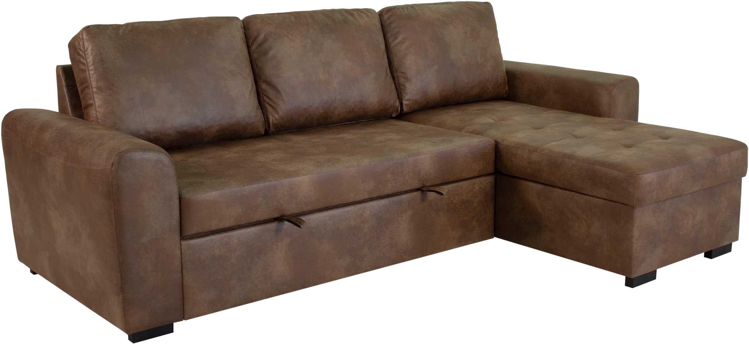 Trends by HG Ecksofa »Poll L-Form, B: 245 cm« mit Schlaffunktion & Bettkasten
