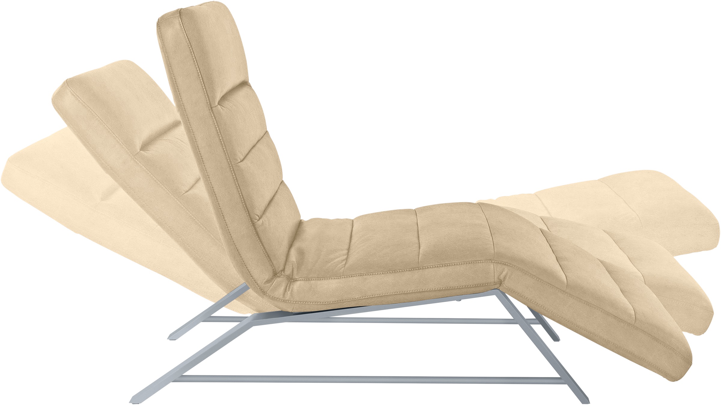 W.SCHILLIG Relaxliege »daily dreams« Funktionsliege wahlweise mit Motor, Gestell matt, Breite 75 cm