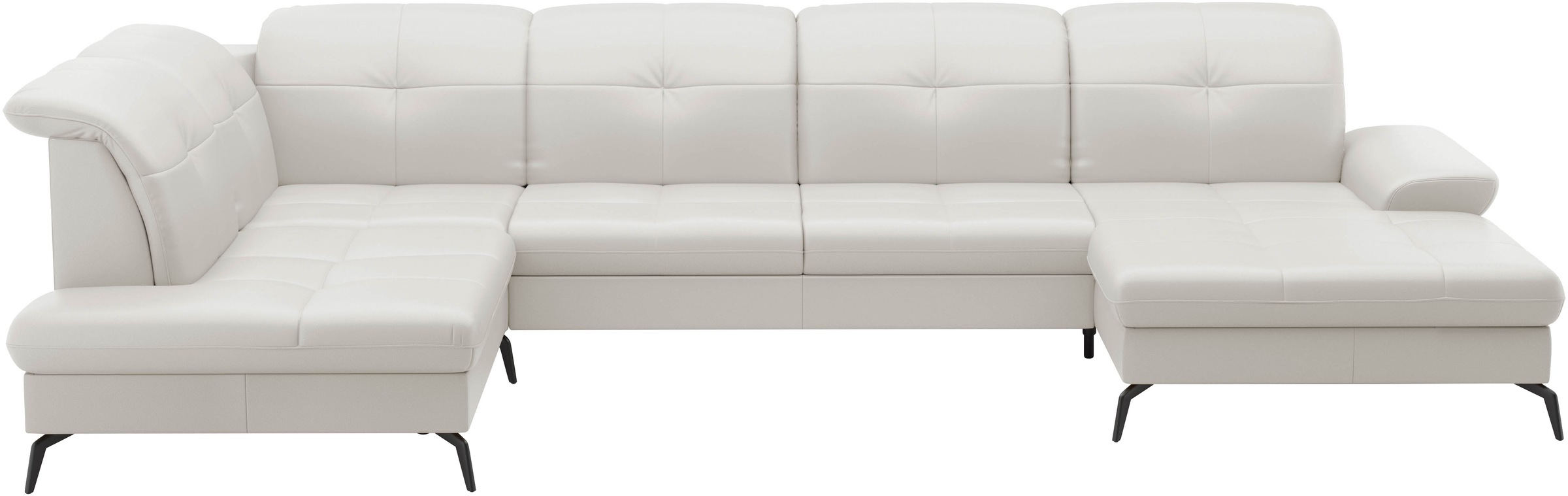 sit&more Wohnlandschaft »Amica, U-Form, inkl. Sitztiefenverstellung und Armteilverstellung«, wahlweise mit Kopfteilverstellung, Bettfunktion und Bettkasten