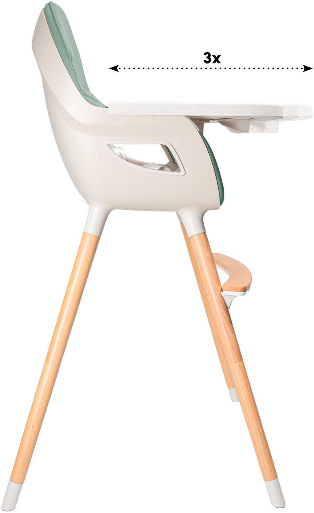 BabyGo Hochstuhl »Scandi - wood«