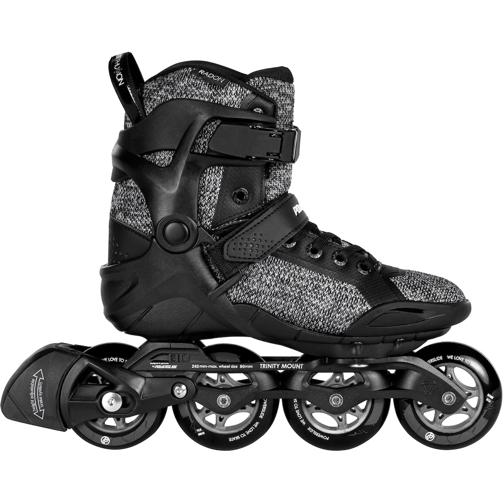 Powerslide Inlineskates »Phuzion Radon Black White 80«