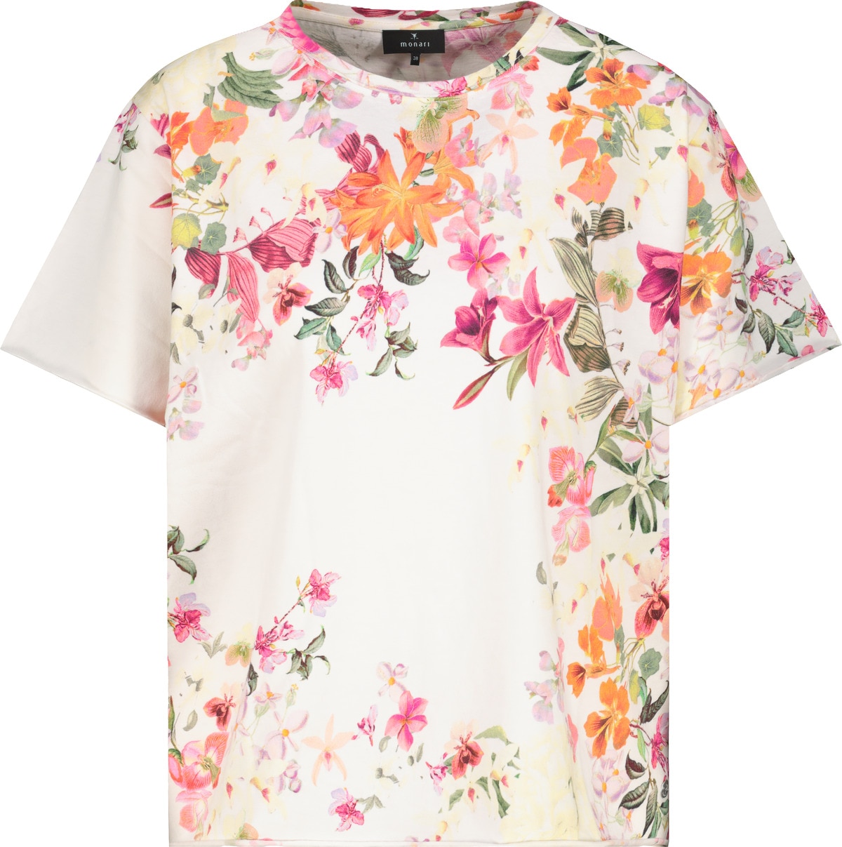 Monari T-Shirt »Shirt Blumenverlauf allov.«, Mit Rundhalsausschnitt