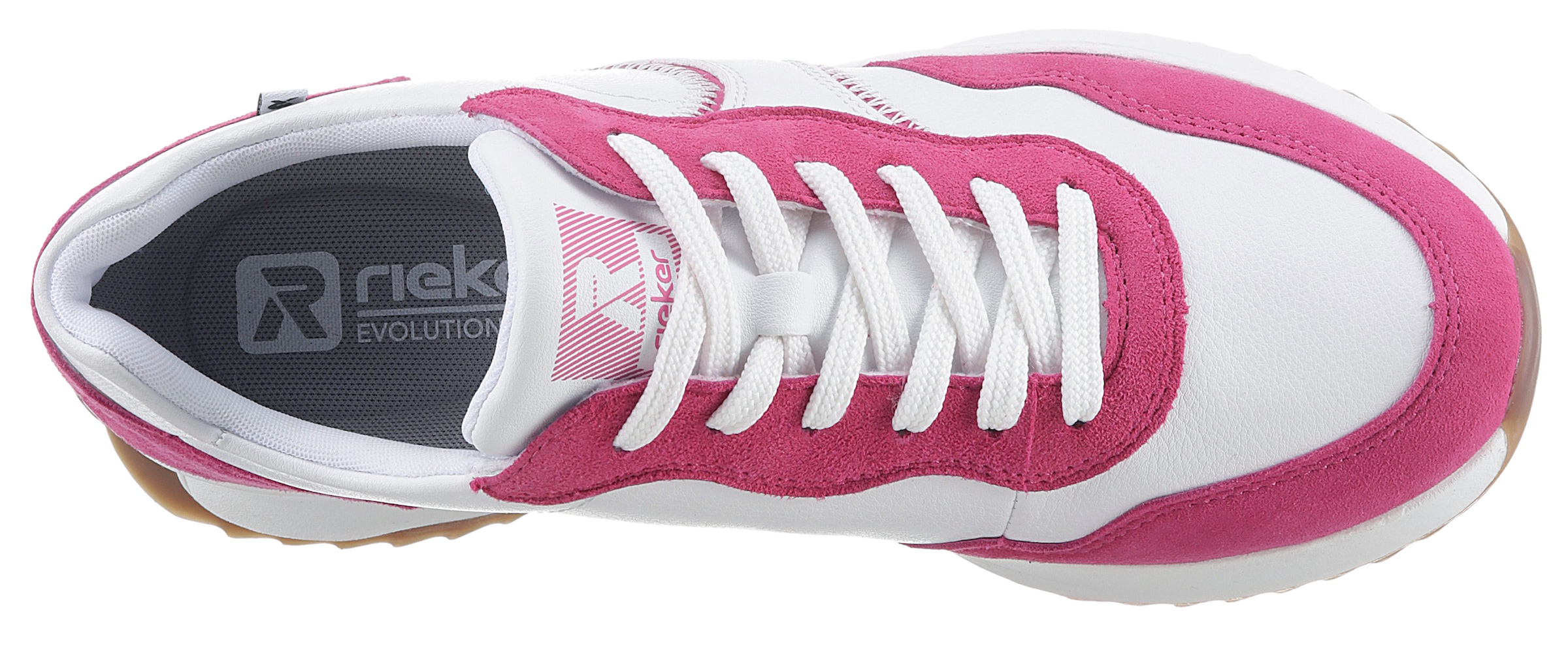 Rieker EVOLUTION Sneaker, mit herausnehmbarer Innensohle, Freizeitschuh, Halbschuh, Schnürschuh