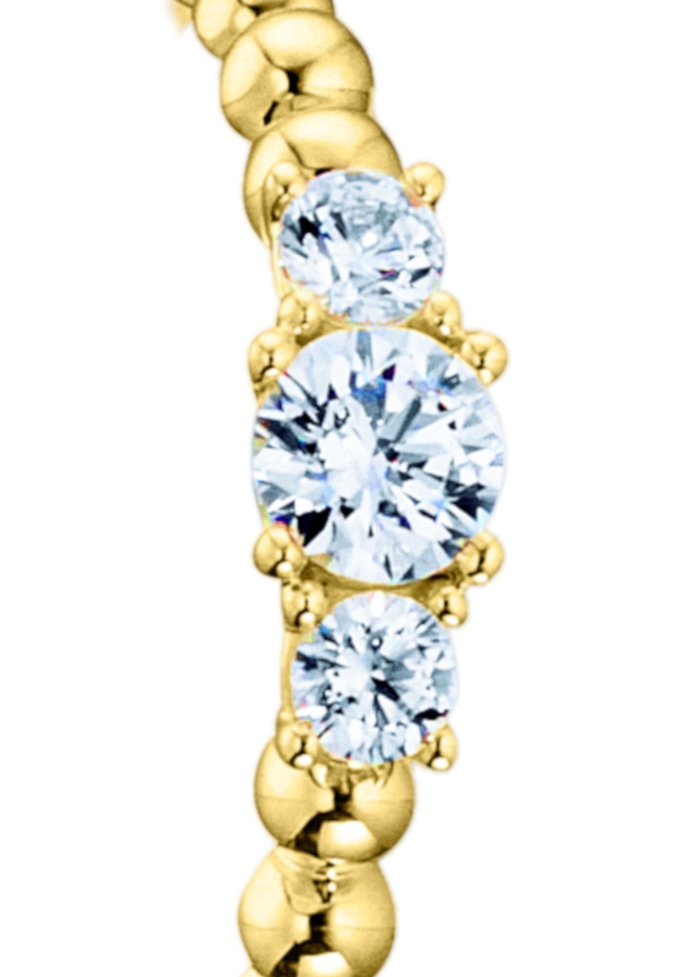ONE ELEMENT Goldring »Zirkonia Ring aus 333 Gelbgold«