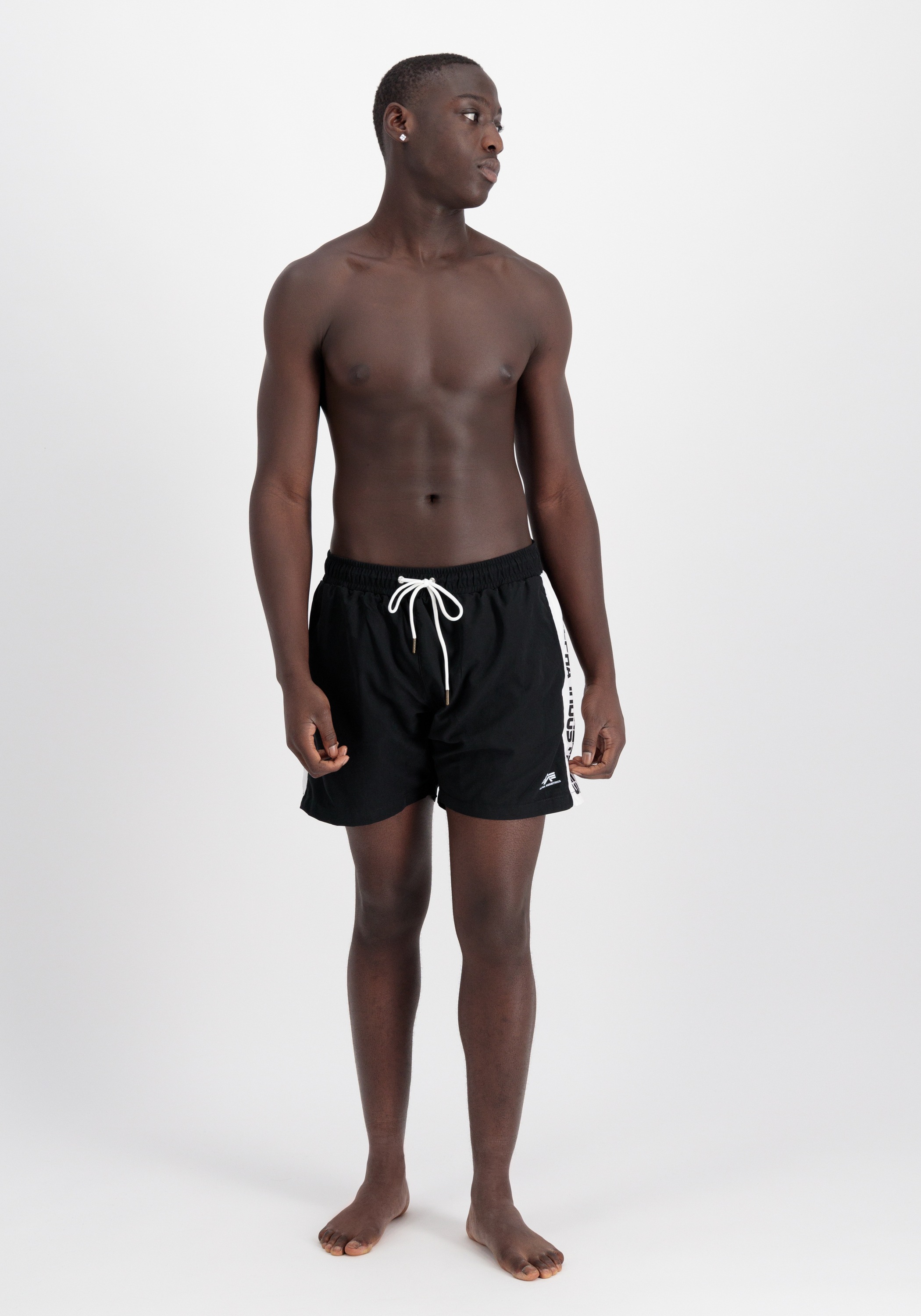 Alpha Industries Shorts »Alpha Industries Men - Beachwear Printed Stripe Swim Short«