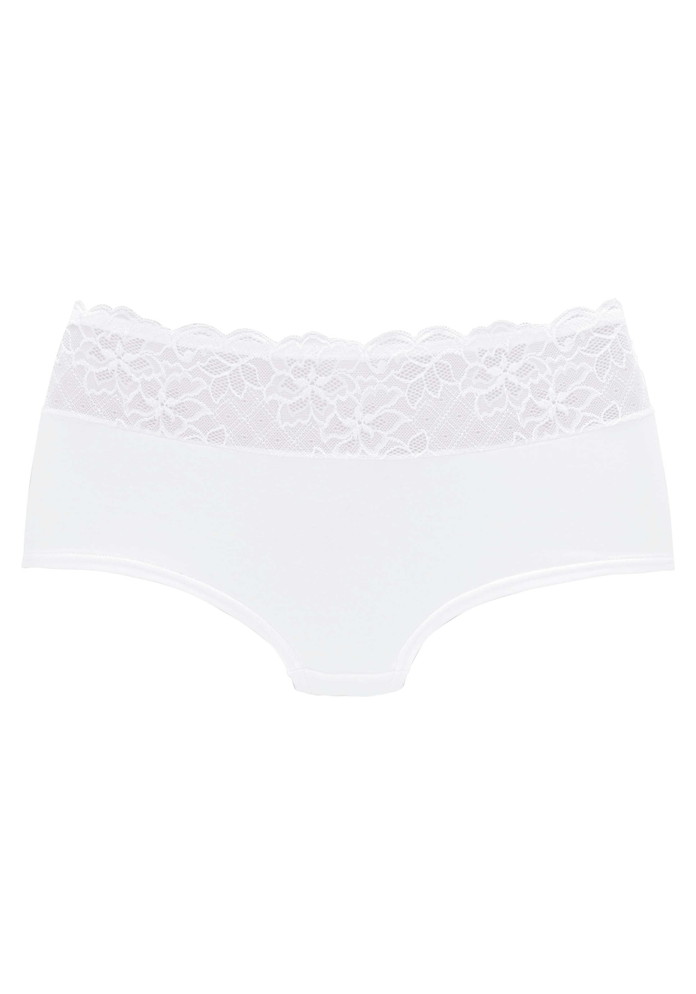 Nuance by Lascana Panty mit floralem Spitzenbund, als Wäsche-Set kombinierbar