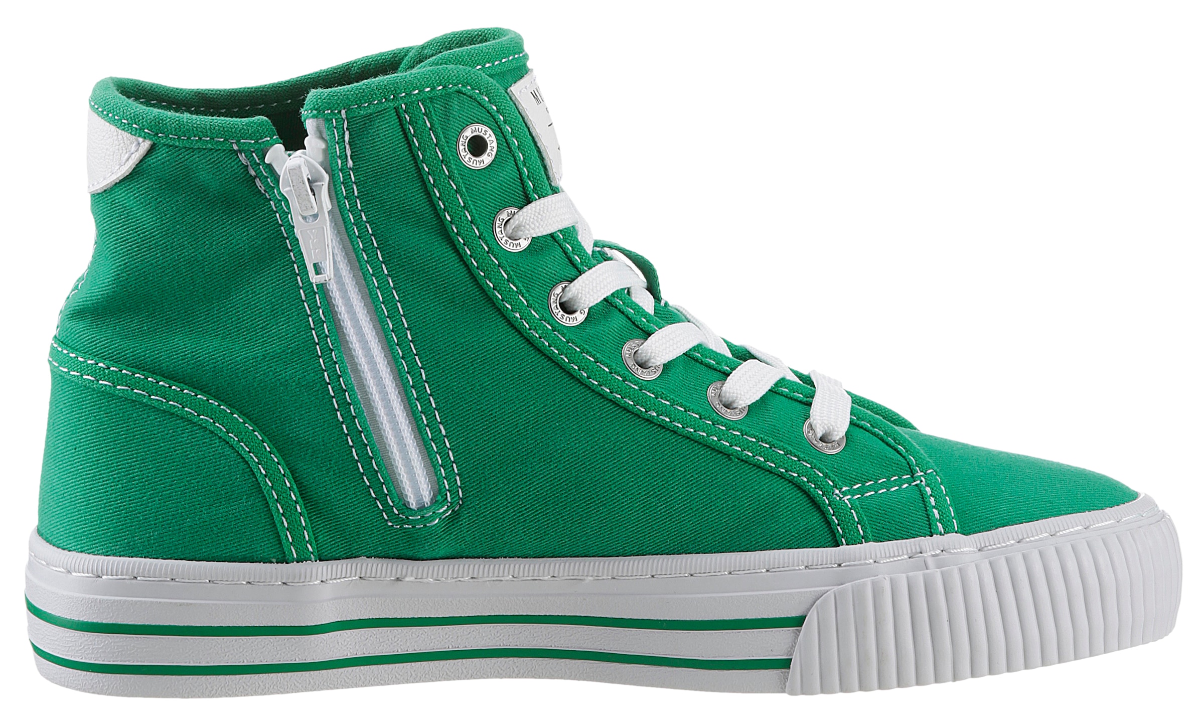 Mustang Shoes Schnürboots »High-Top-Sneaker, Freizeitschuh,«, Plateau, High Top-Sneaker, Freizeitschuh mit Innenreißverschluss