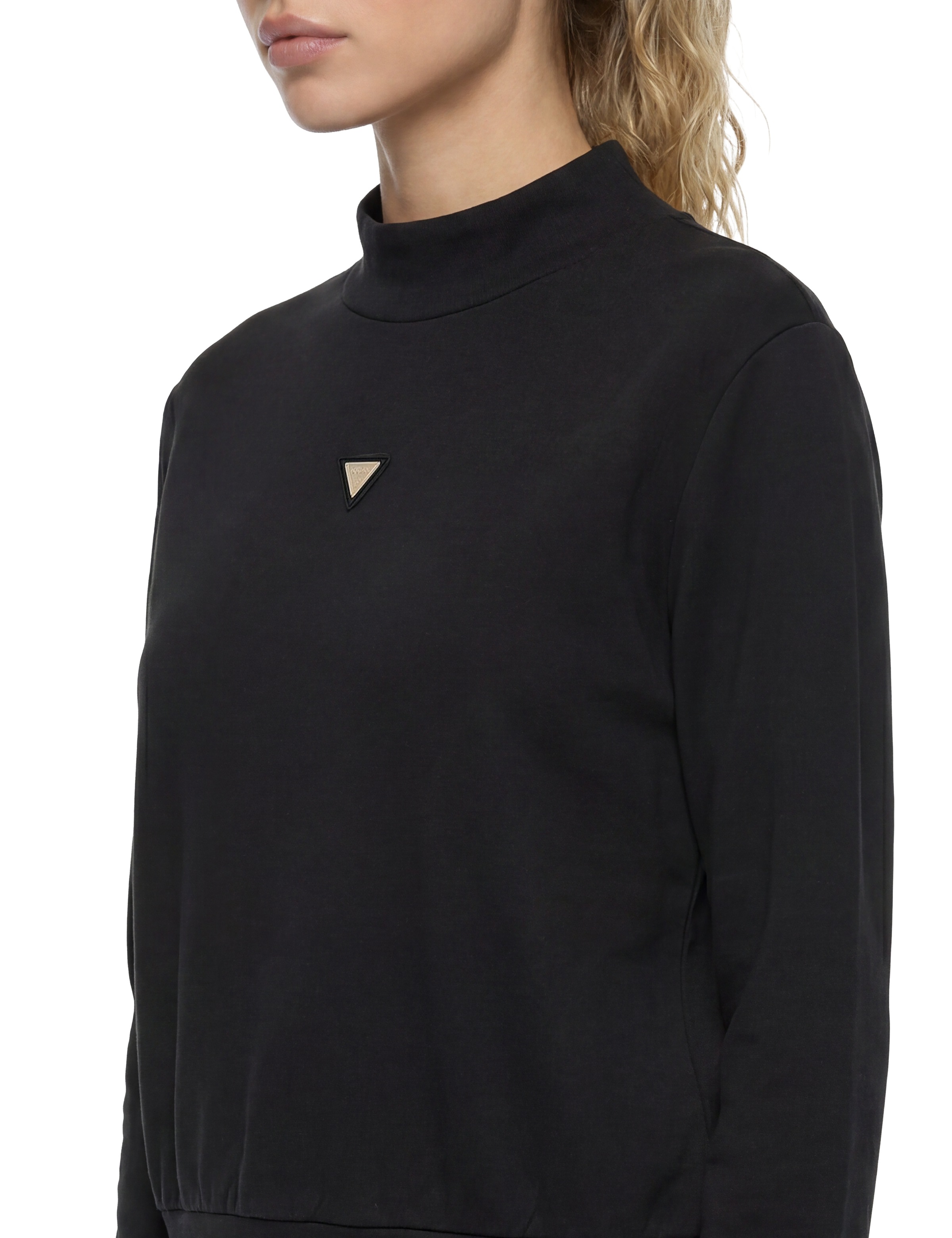 Guess Sweatshirt »OLYMPE HIGH NECK SWEATSHIRT«, in Scuba-Qualität, Stehkragen
