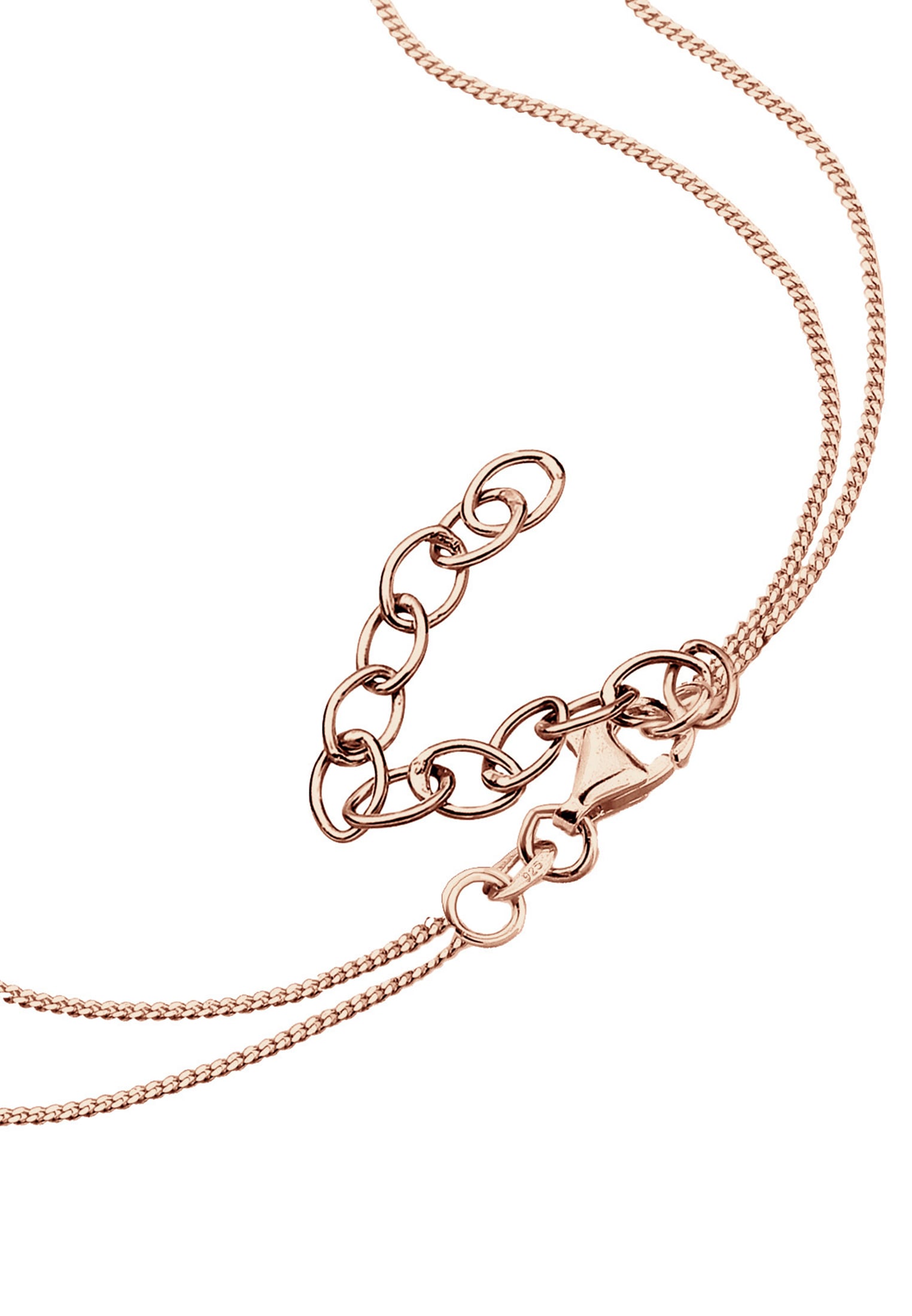 Elli Silberkette »Halskette Layer Kette mit Kreis Plättchen 925 Silber«