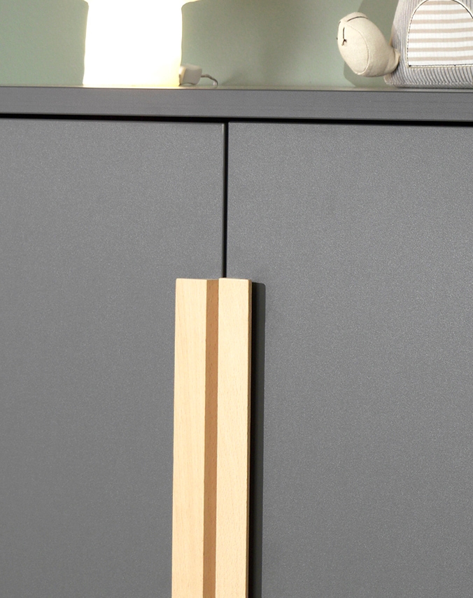 Vipack Kleiderschrank »London, Kinderkleiderschrank«, (Made in Europe), Wäscheschrank, mit Melamin-Oberfläche und Soft-Close