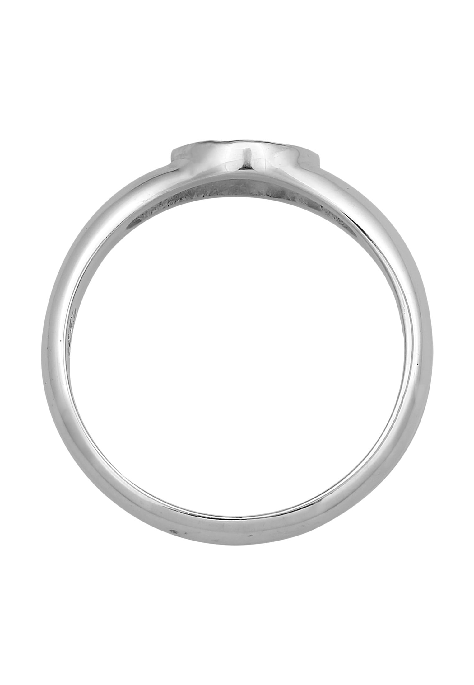 HAZE & GLORY Partnerring »Ring Siegelring Rund - Grateful 925 Sterling Silber«