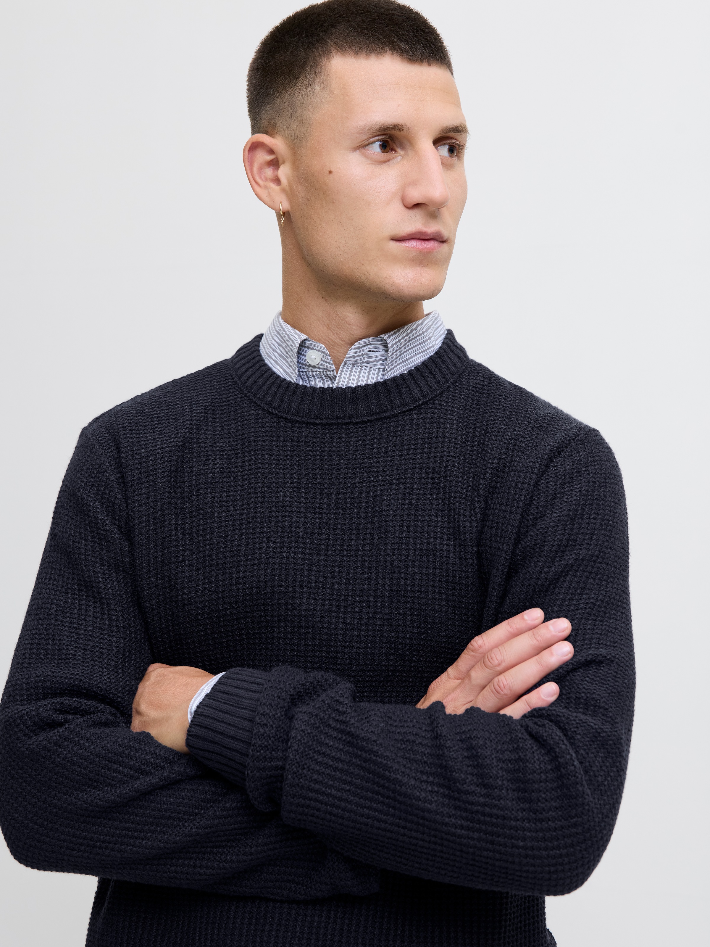 Jack & Jones Strickpullover »JJROY KNIT CREW NECK AW25«