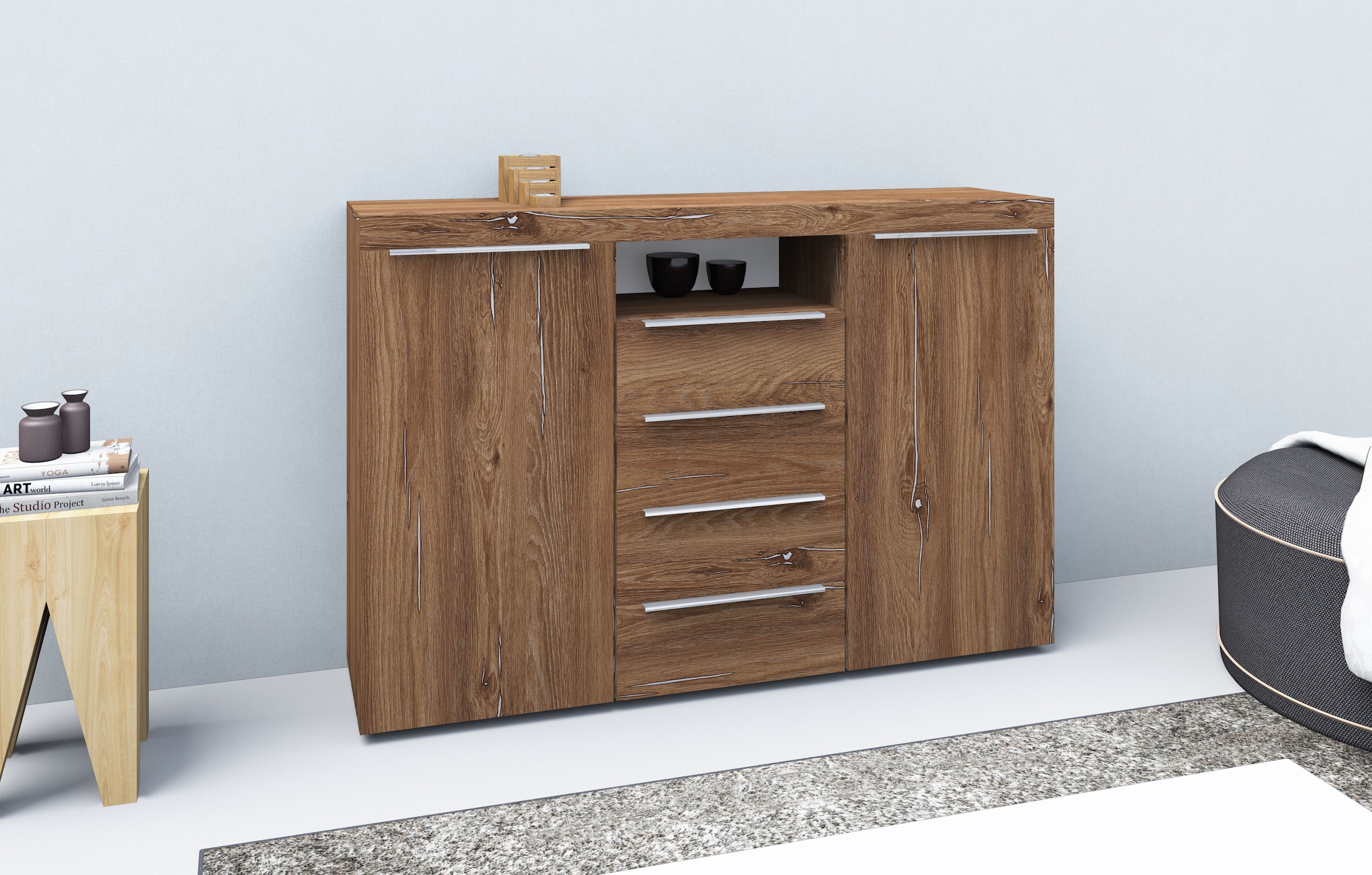 borchardt Möbel Highboard »Durban« Breite 139 cm