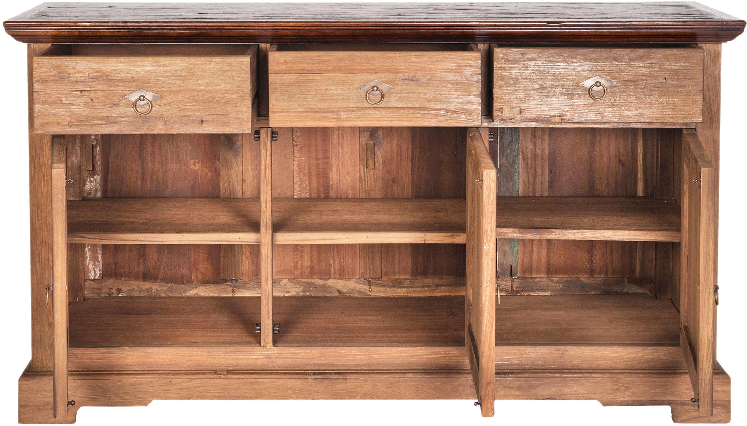 »Seadrift«, recyceltem aus Altholz Shabby Sideboard auf Vintage Raten Teak, bestellen Chic, SIT