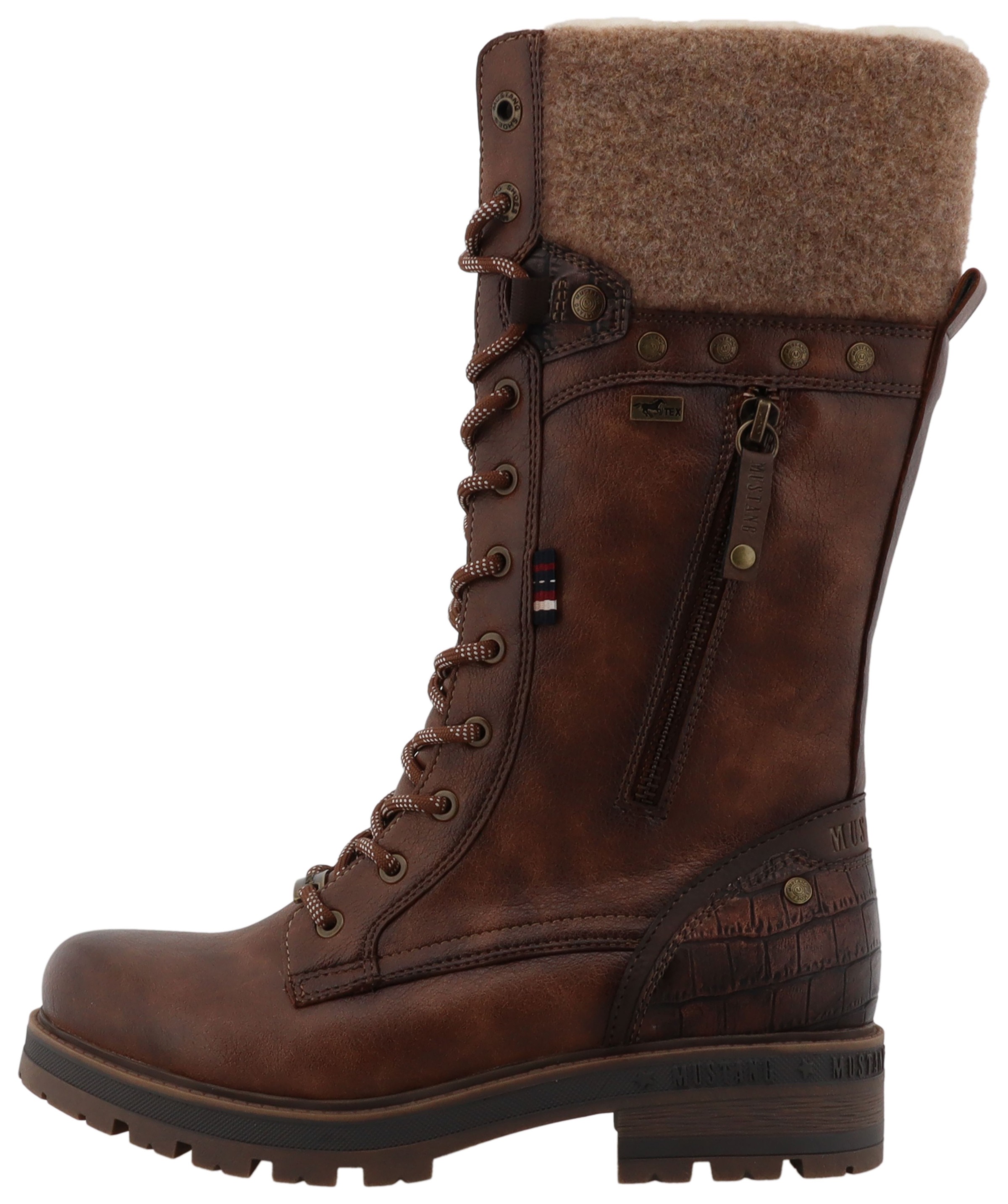 Mustang Shoes Winterstiefel »Darleen«  Schnürstiefel mit Reißverschluss