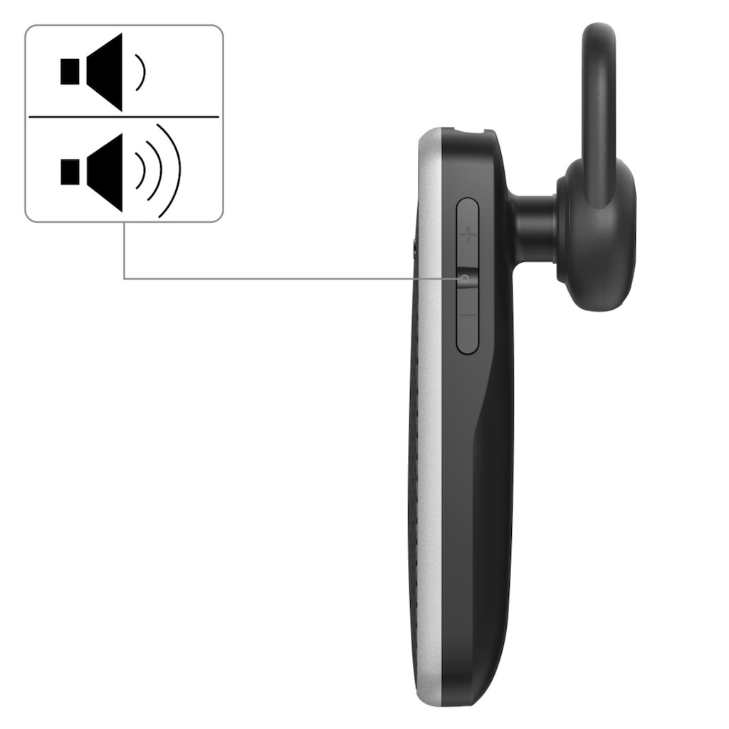 Hama Wireless-Headset »Mono-Bluetooth®Headset MyVoice700 Multipoint Sprachsteuerung Schwarz«