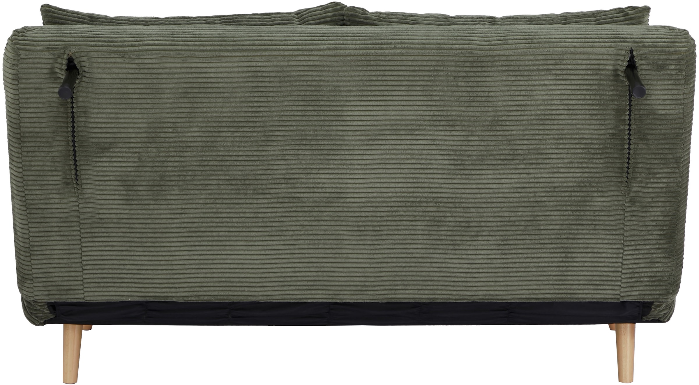 Home affaire Schlafsofa »AINSLEY 140 cm -2-Sitzer, verstellbare Rückenlehne« wandelbar zum Gästebett, Relaxsofa, Webstoff u. Cord-Bezug