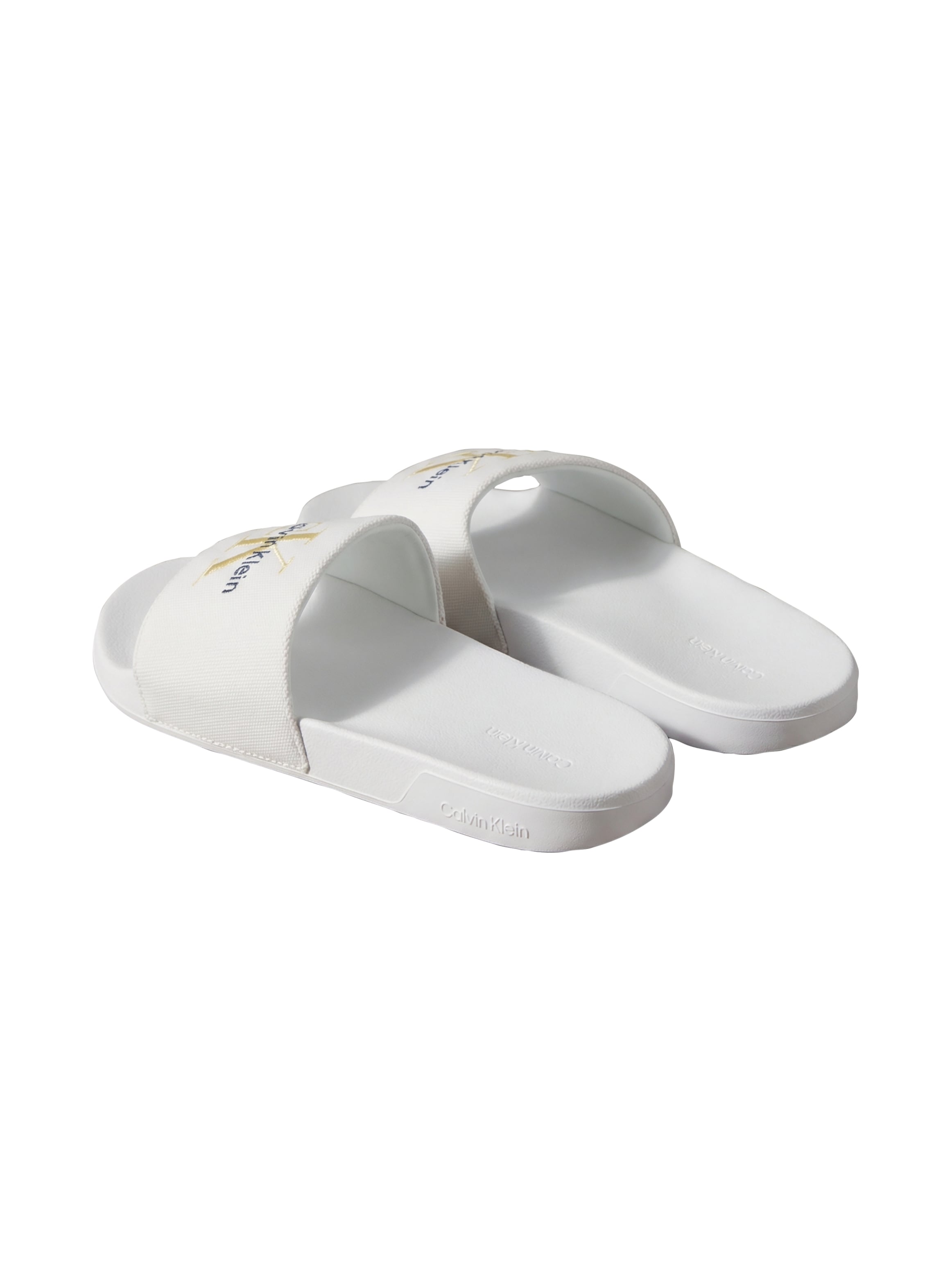 Calvin Klein Badepantolette »ESS SLIDE CV WN«  Strandschuh, Flat mit CK-Stickerei